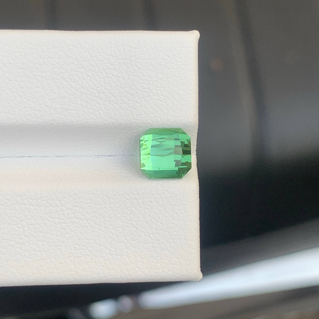 1.90 Carat Natural Loose Green Color Tourmaline Cushion Cut Afghan Gemstone