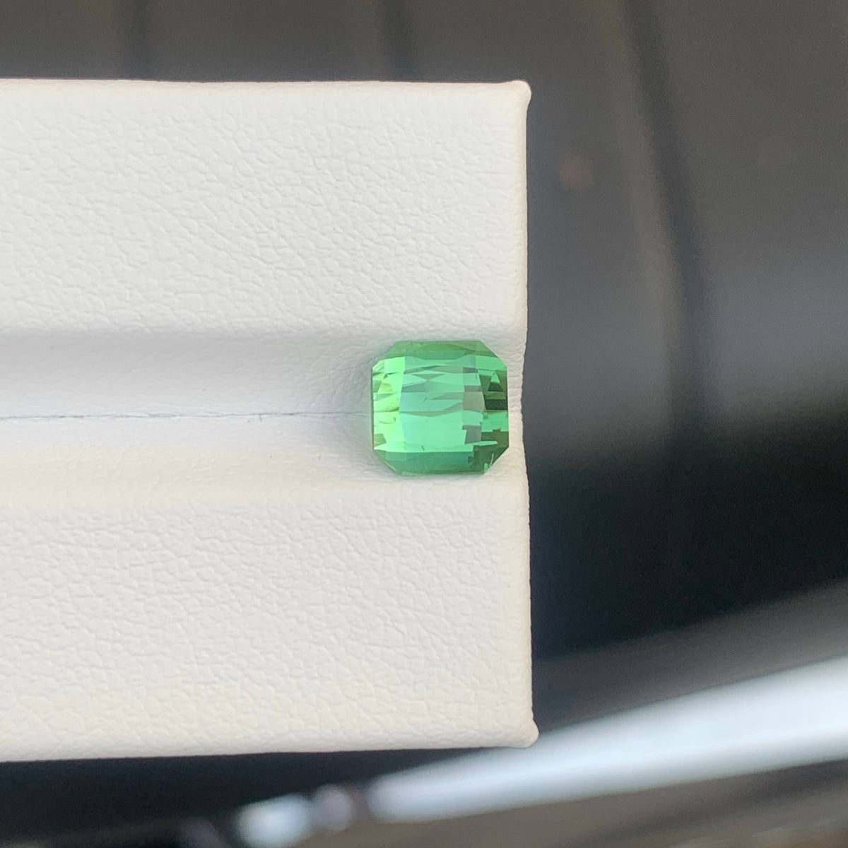 1.90 Carat Natural Loose Green Color Tourmaline Cushion Cut Afghan Gemstone