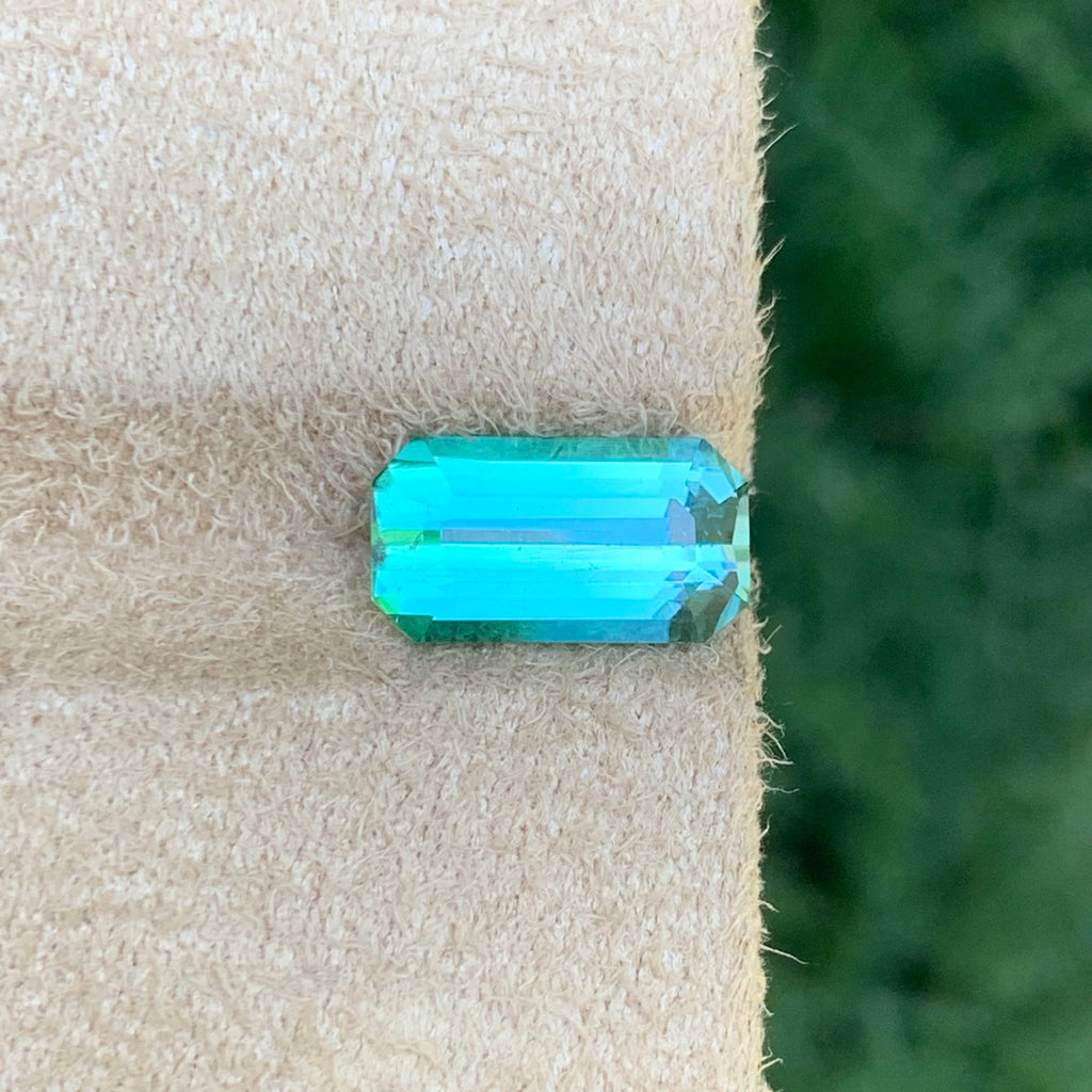 3.20 Carat Light Bluish Green Tourmaline