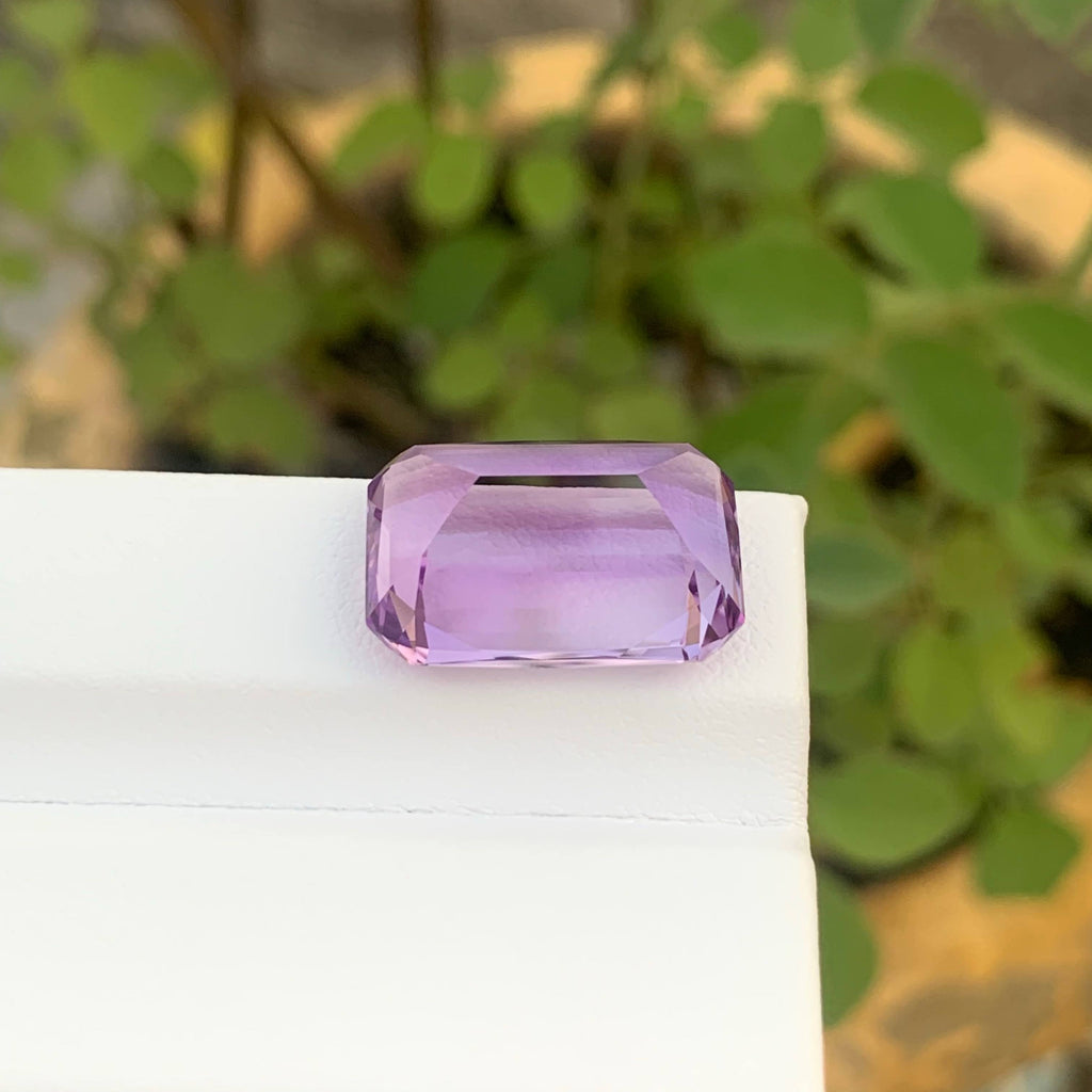 14.40 Carat Natural Loose Purple Amethyst Stone Cushion Cut Brazilian Gemstone