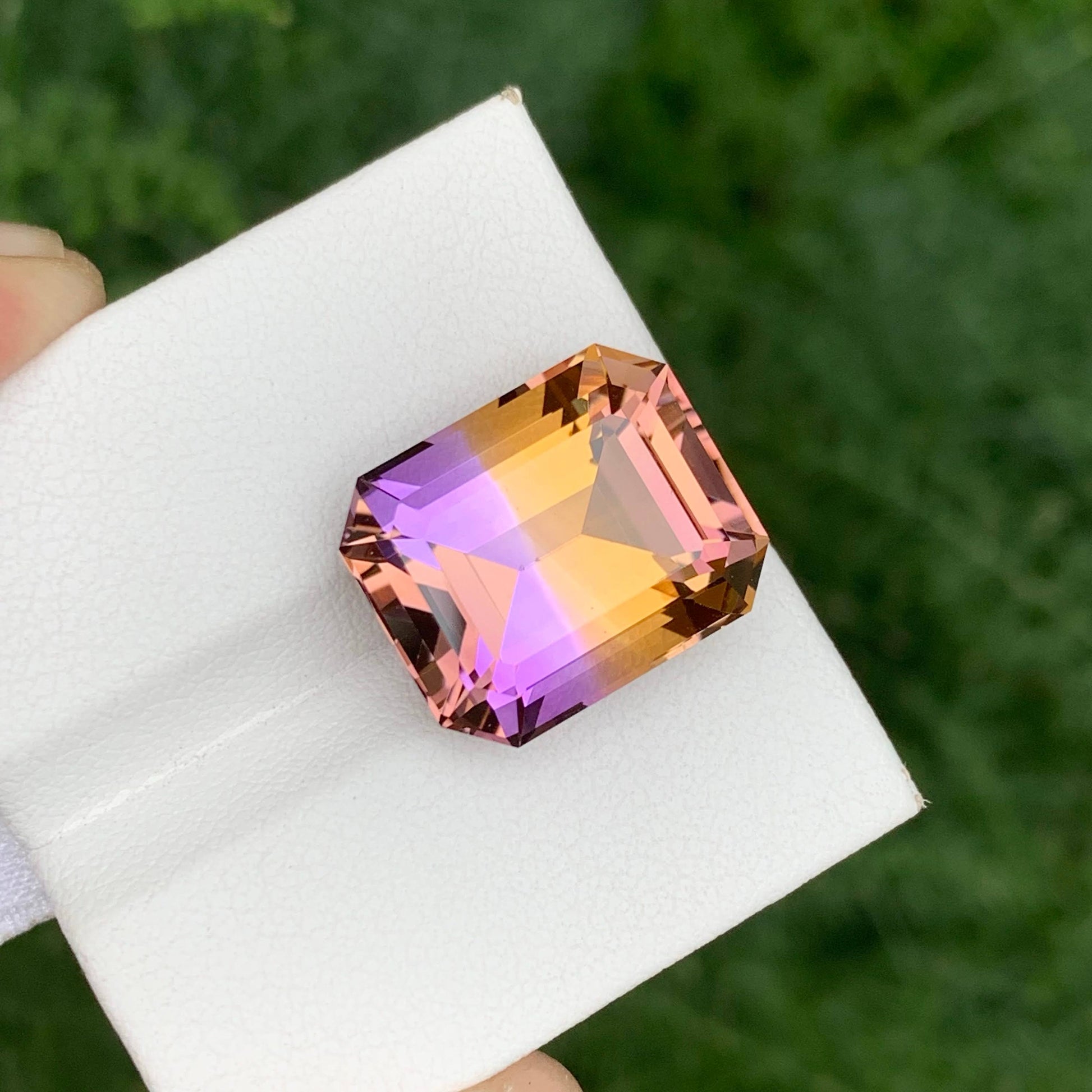 13.75 Carat Bicolor Ametrine Stone