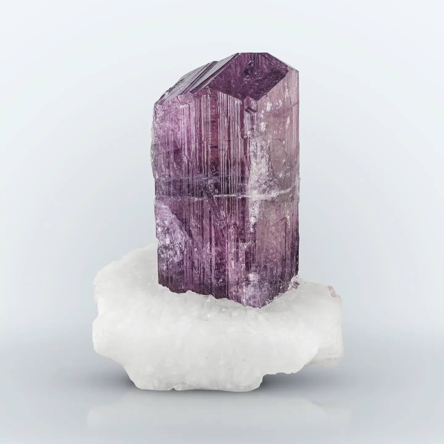 vibrant Purple color Scapolite crystal on Calcite  from Afghanistan