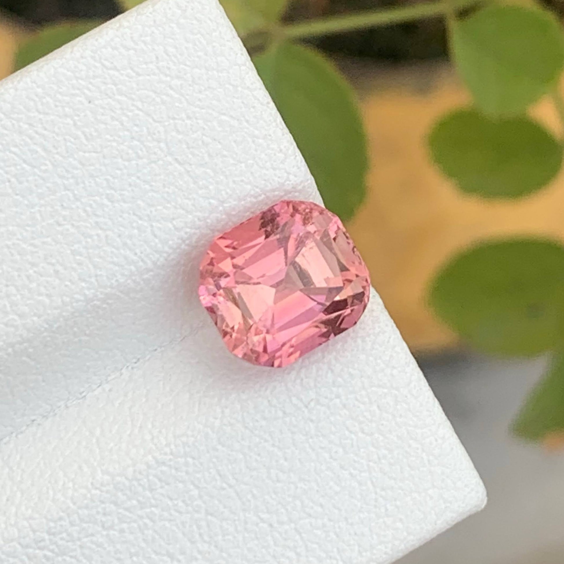 3Ct Natural Baby Pink Tourmaline Cushion