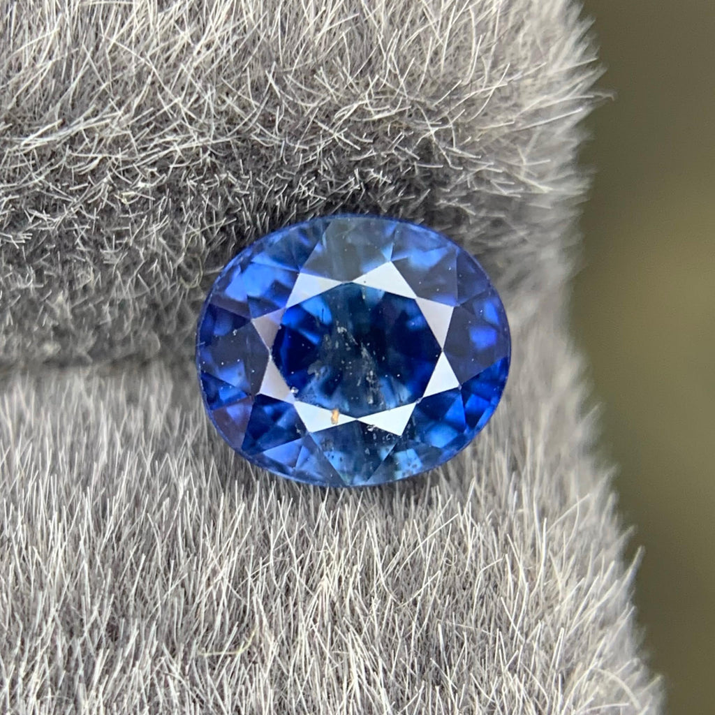 1.15 Carat Natural Loose Blue Sapphire Stone Oval Cut Sri Lankan Gemstone