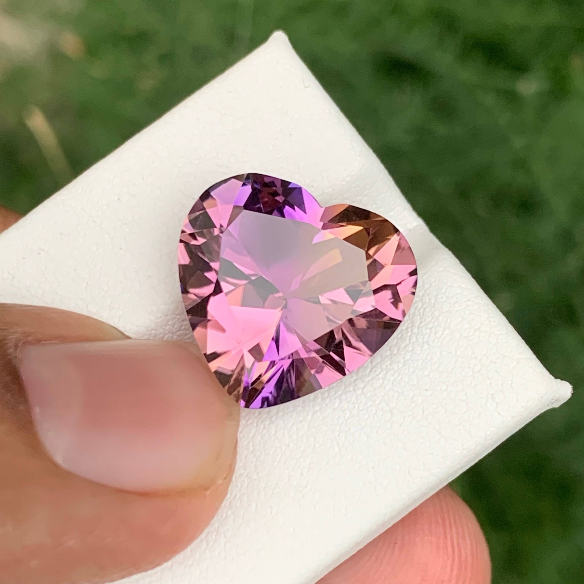 11.70 Carat Heart Shape Ametrine