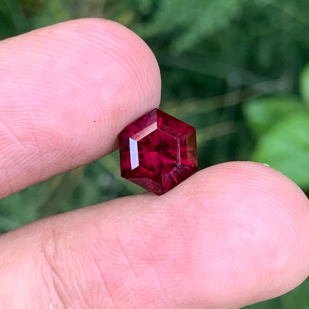 3.75 Carat Garnet Hexagon Cut