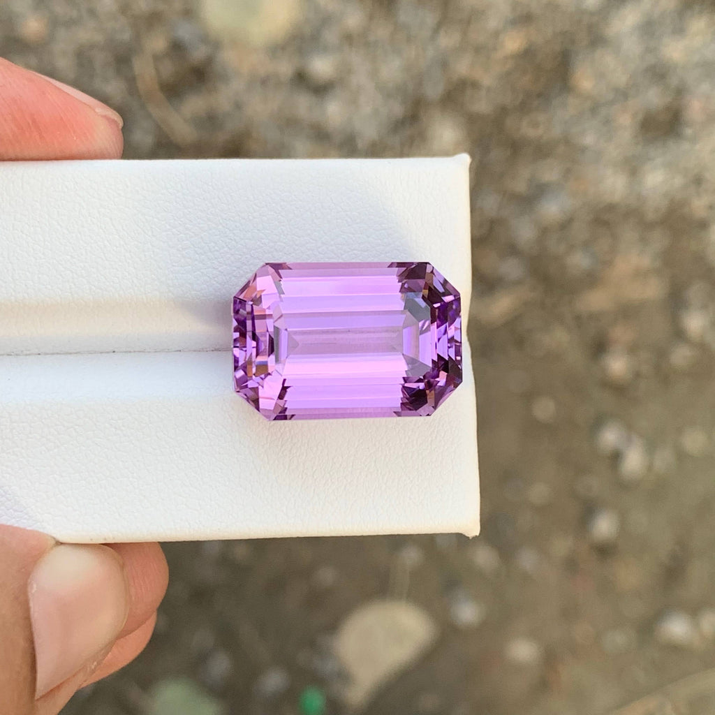 28.30 Carat Natural Loose Pink Purple Kunzite Emerald Cut Afghan Gemstone