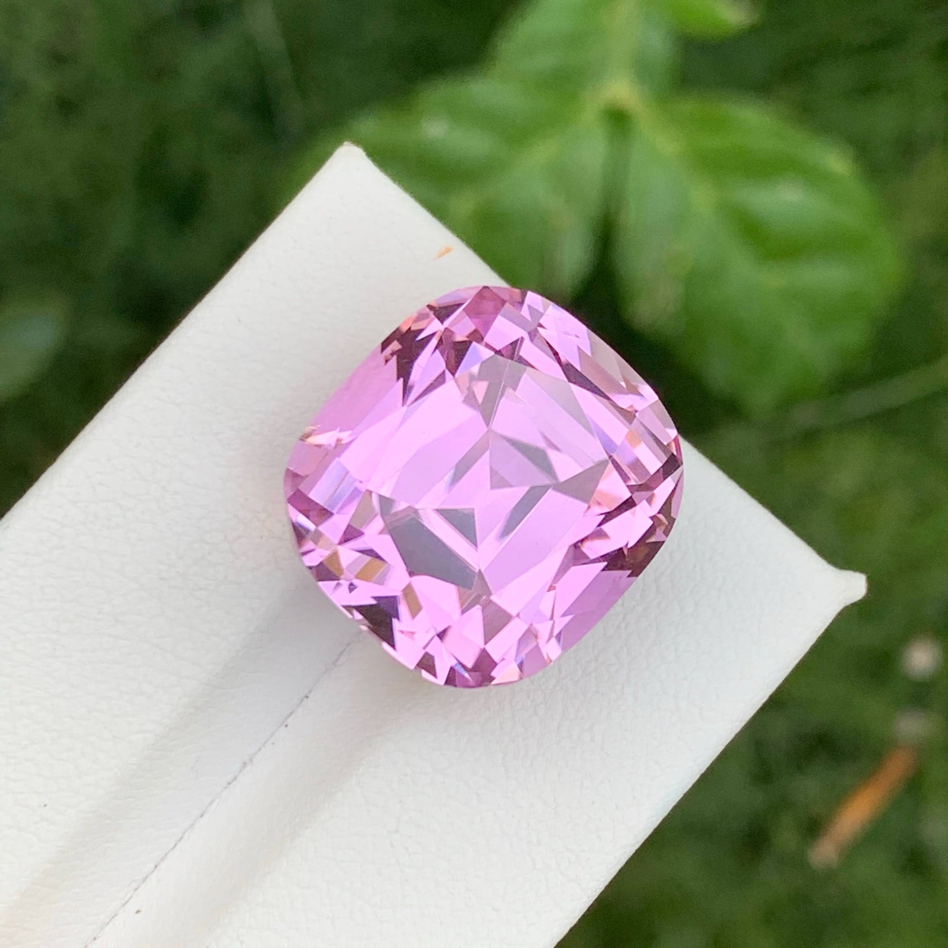 34.25 Ct Natural Hot Pink Kunzite Cushion