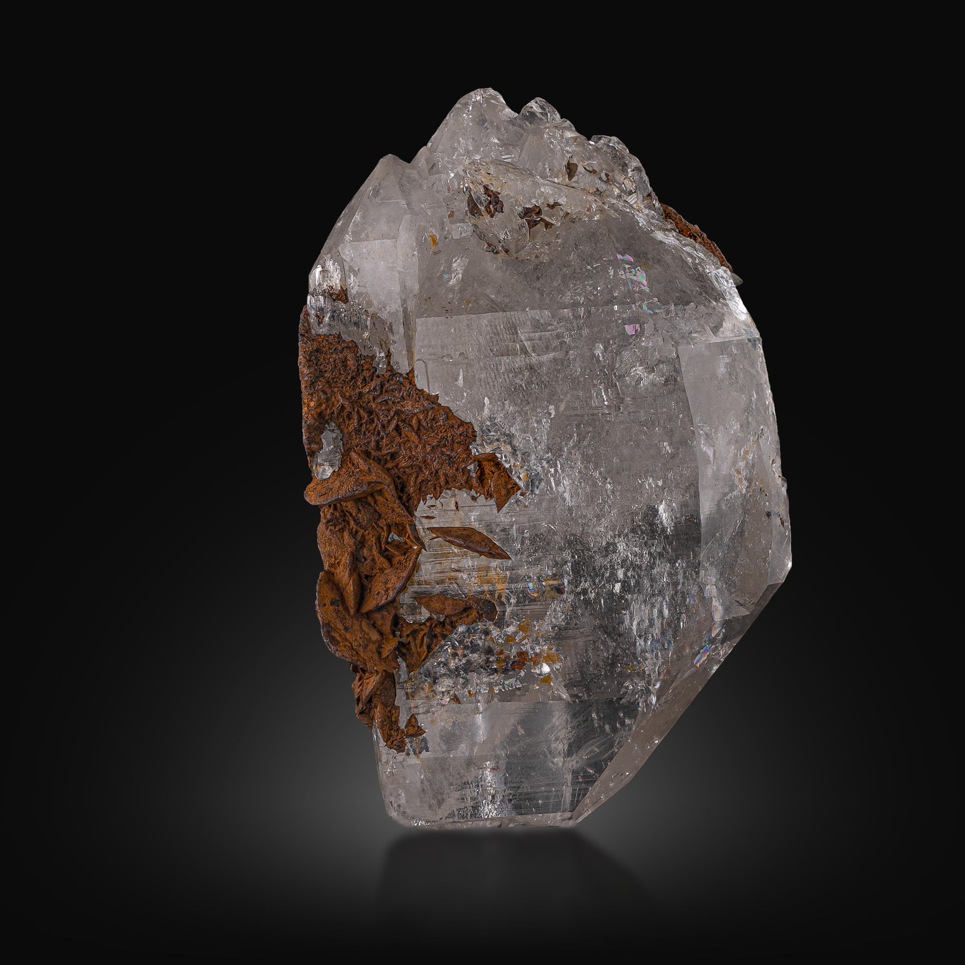 Clear Quartz with Siderite