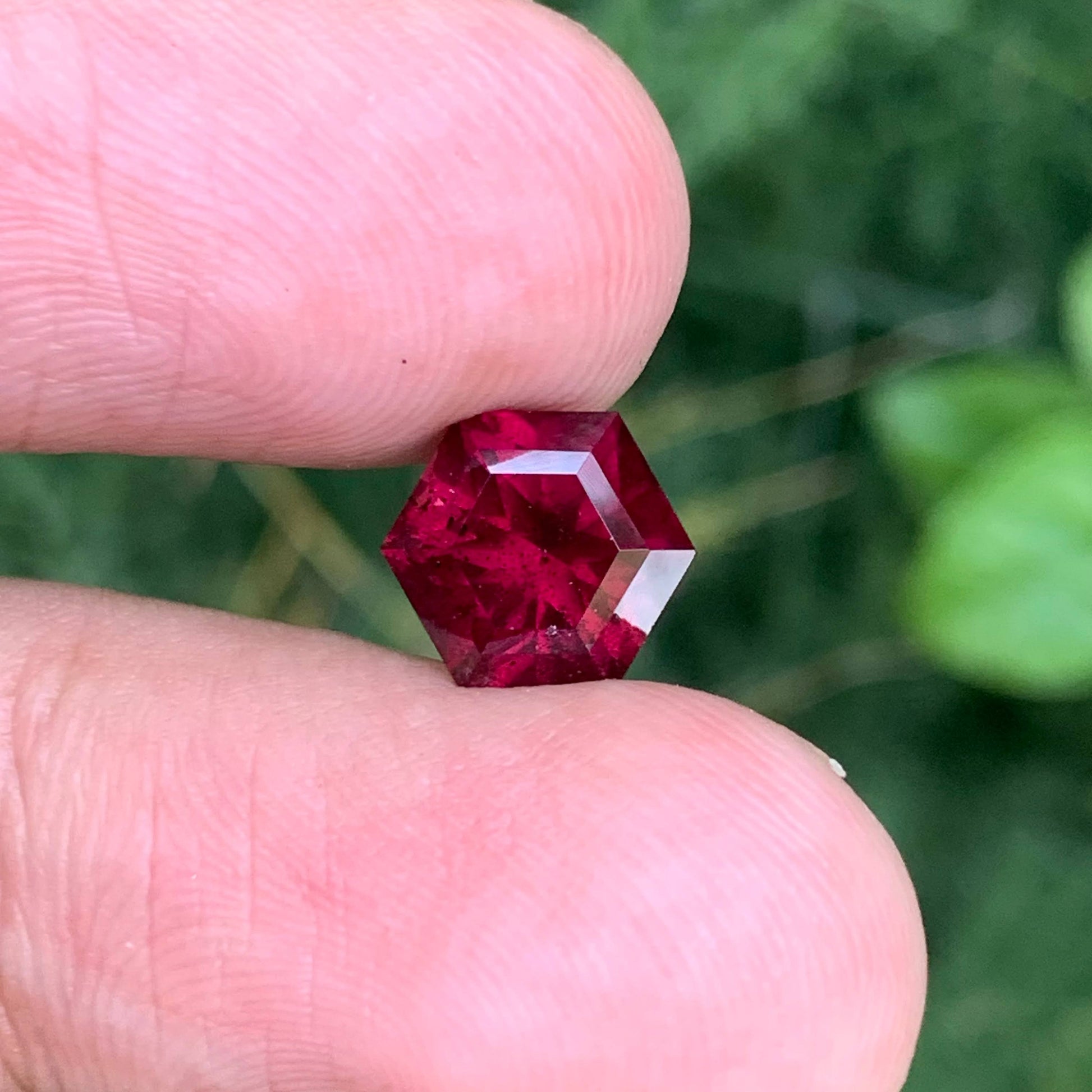 3.75 Carat Garnet Hexagon Cut
