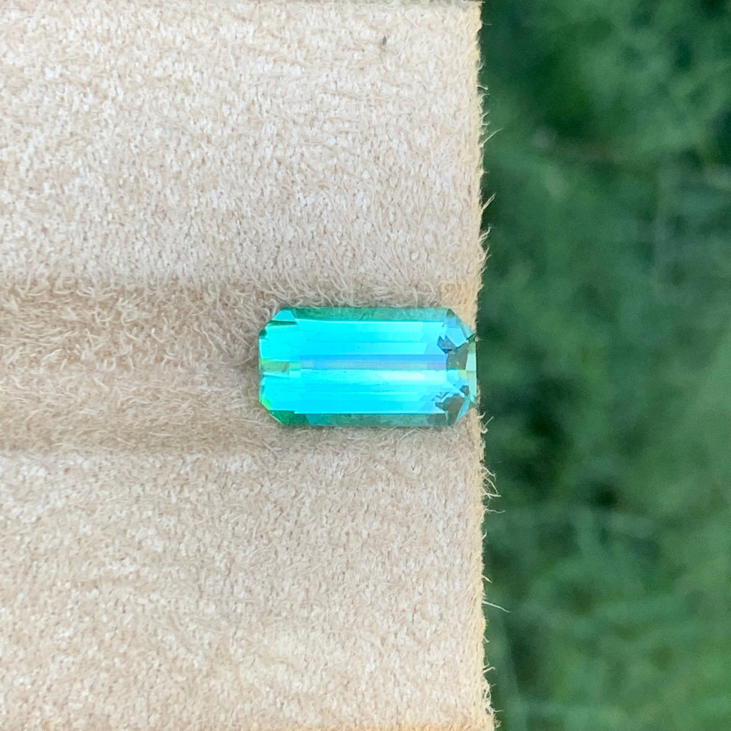 3.20 Carat Light Bluish Green Tourmaline
