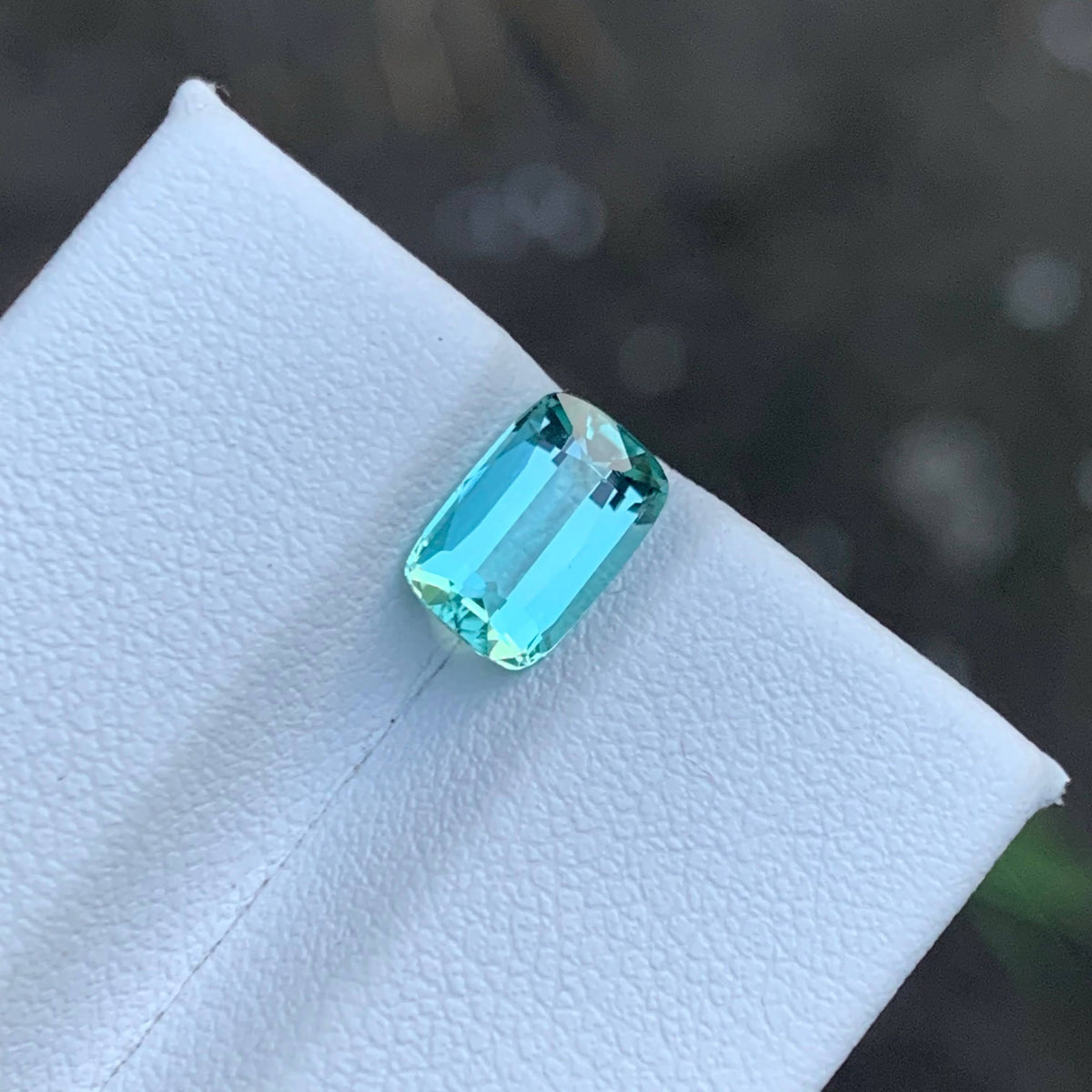 1.40 Carat Sea Foam Tourmaline Cushion Cut Afghanistan | Eye Clean Untreated