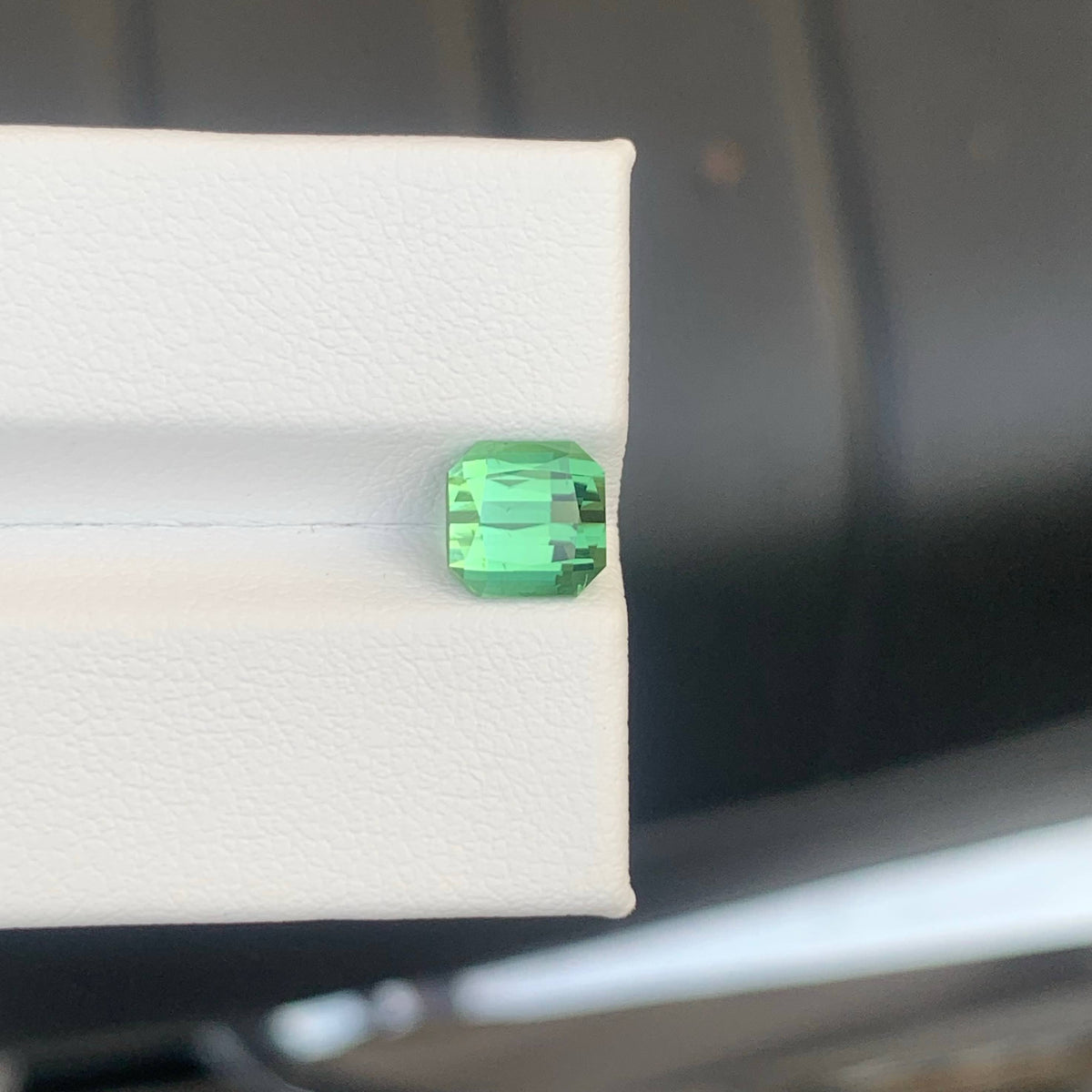 1.90 Carat Natural Loose Green Color Tourmaline Cushion Cut Afghan Gemstone
