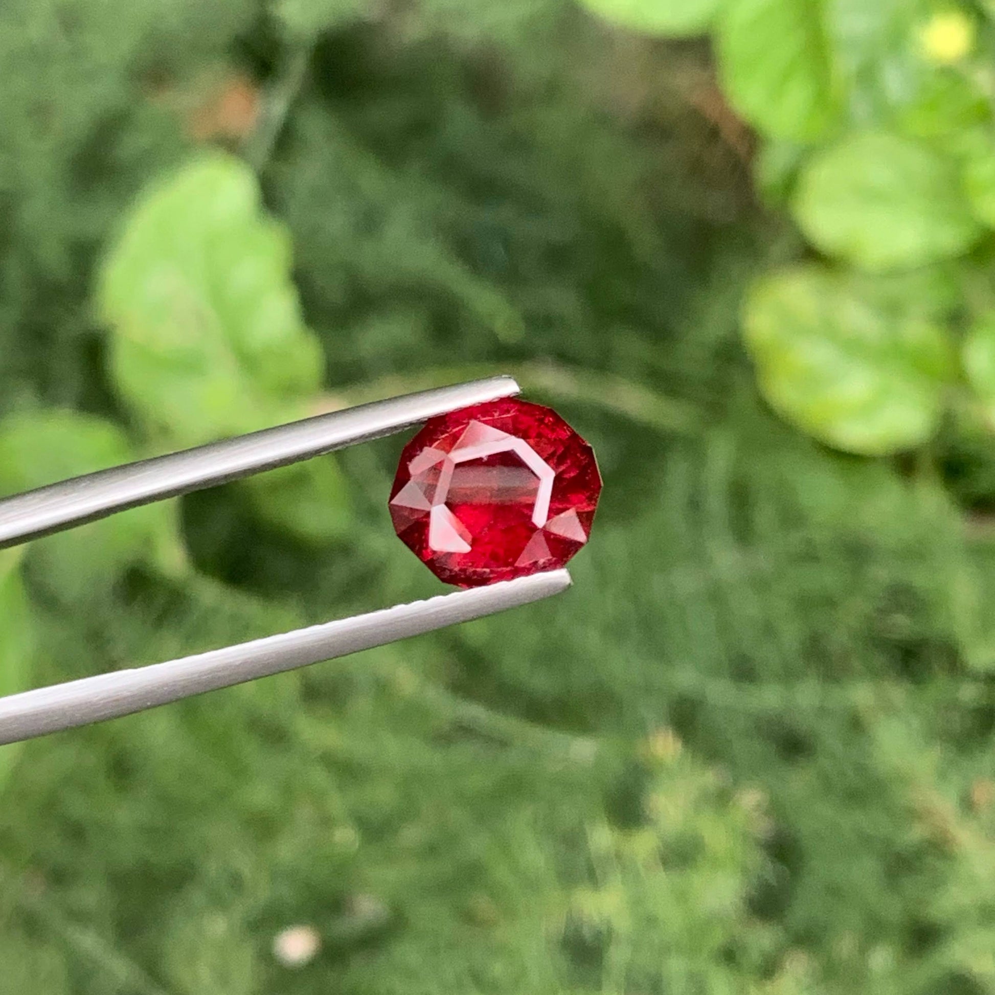 3.90 Carat Red Garnet Fancy Cut