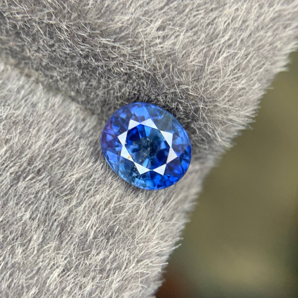 1.15 Carat Natural Loose Blue Sapphire Stone Oval Cut Sri Lankan Gemstone