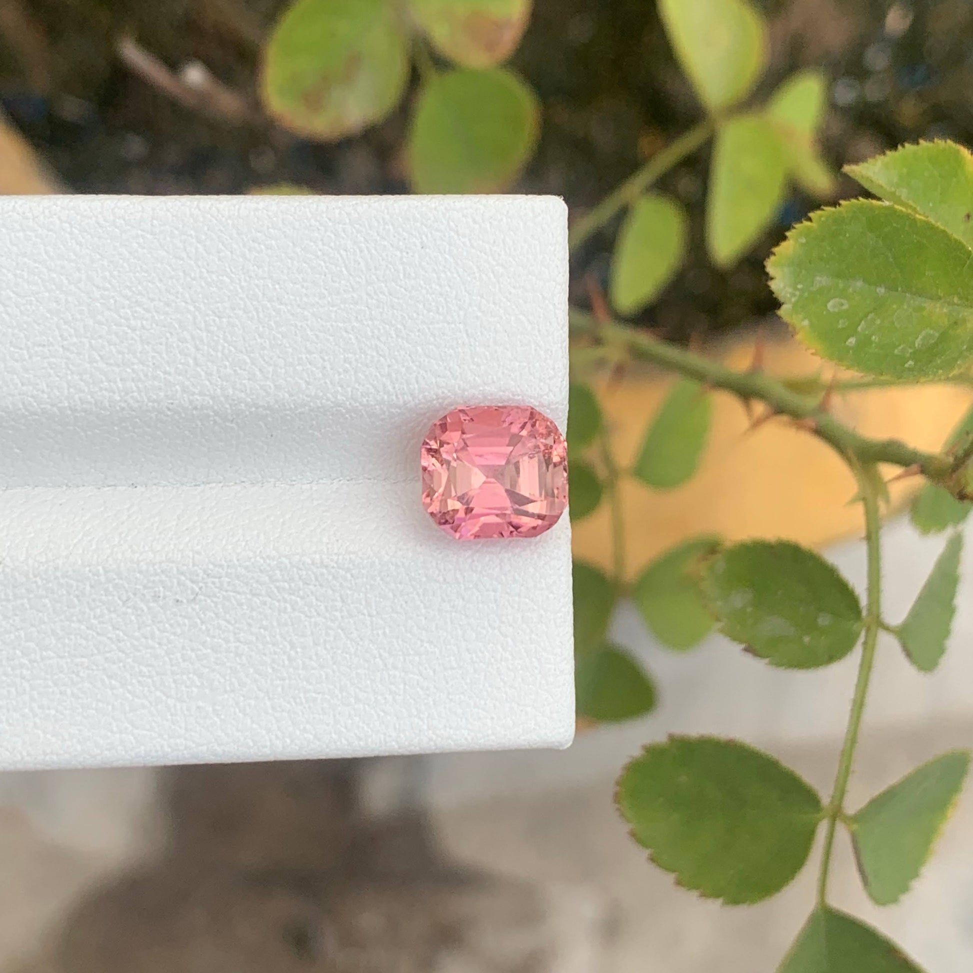 3Ct Natural Baby Pink Tourmaline Cushion