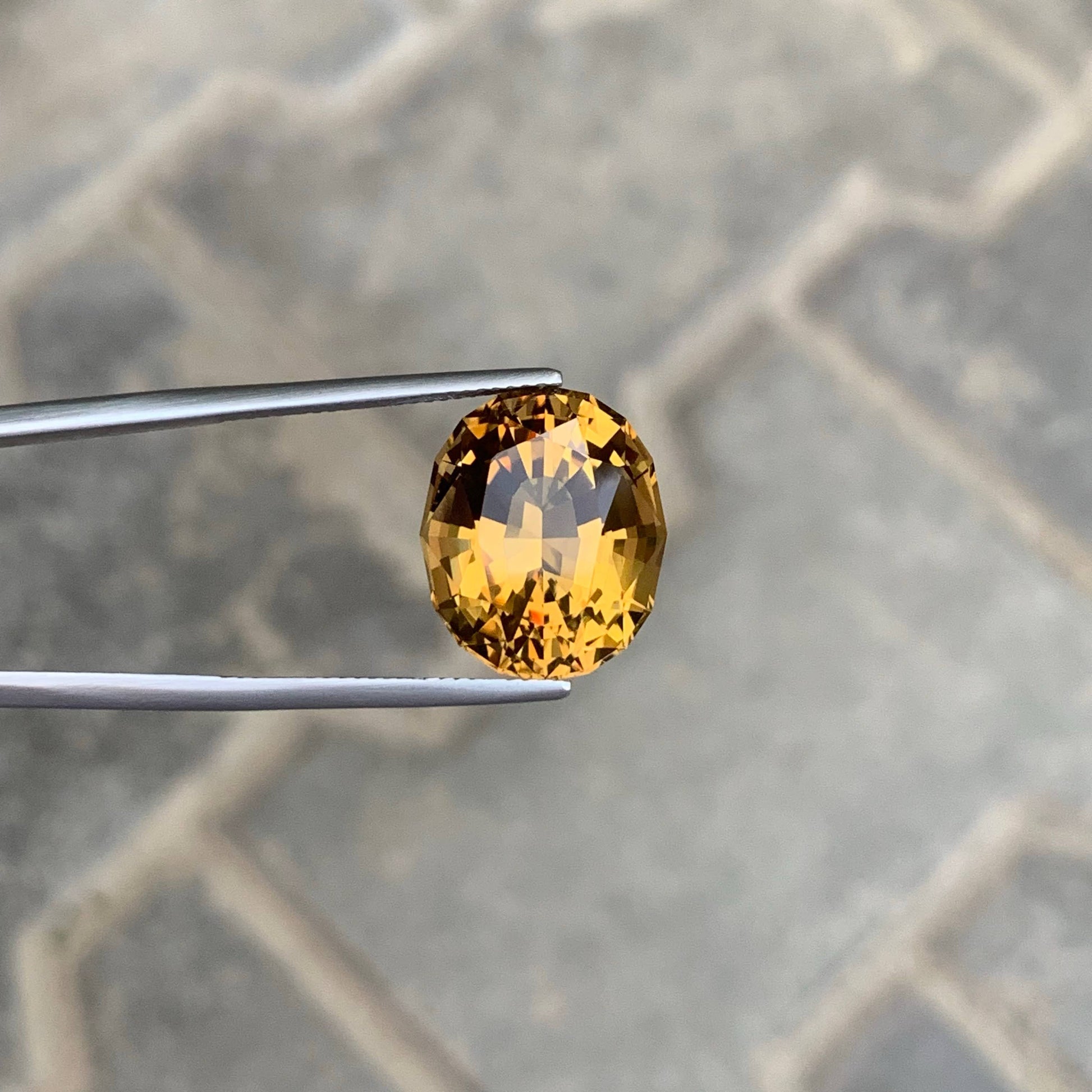 13.35 Ct Natural Golden Citrine Oval 