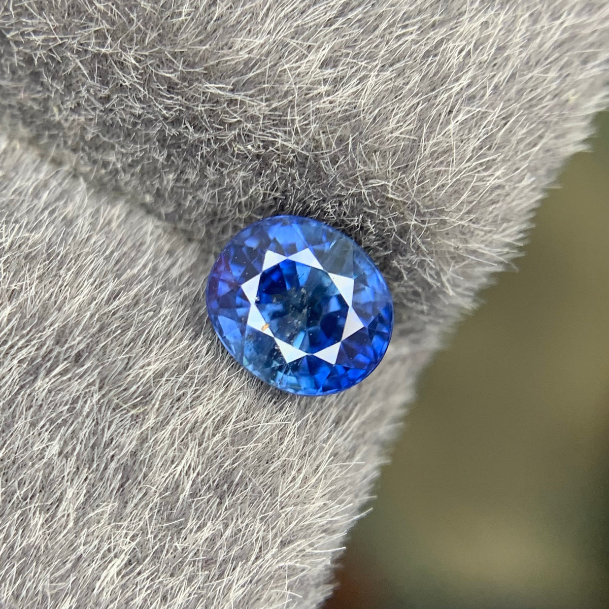 1.15 Carat Natural Loose Blue Sapphire Stone Oval Cut Sri Lankan Gemstone