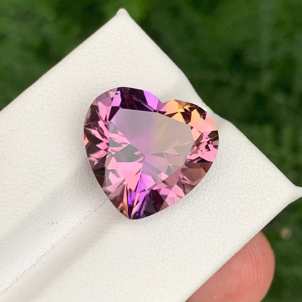 11.70 Carat Heart Shape Ametrine