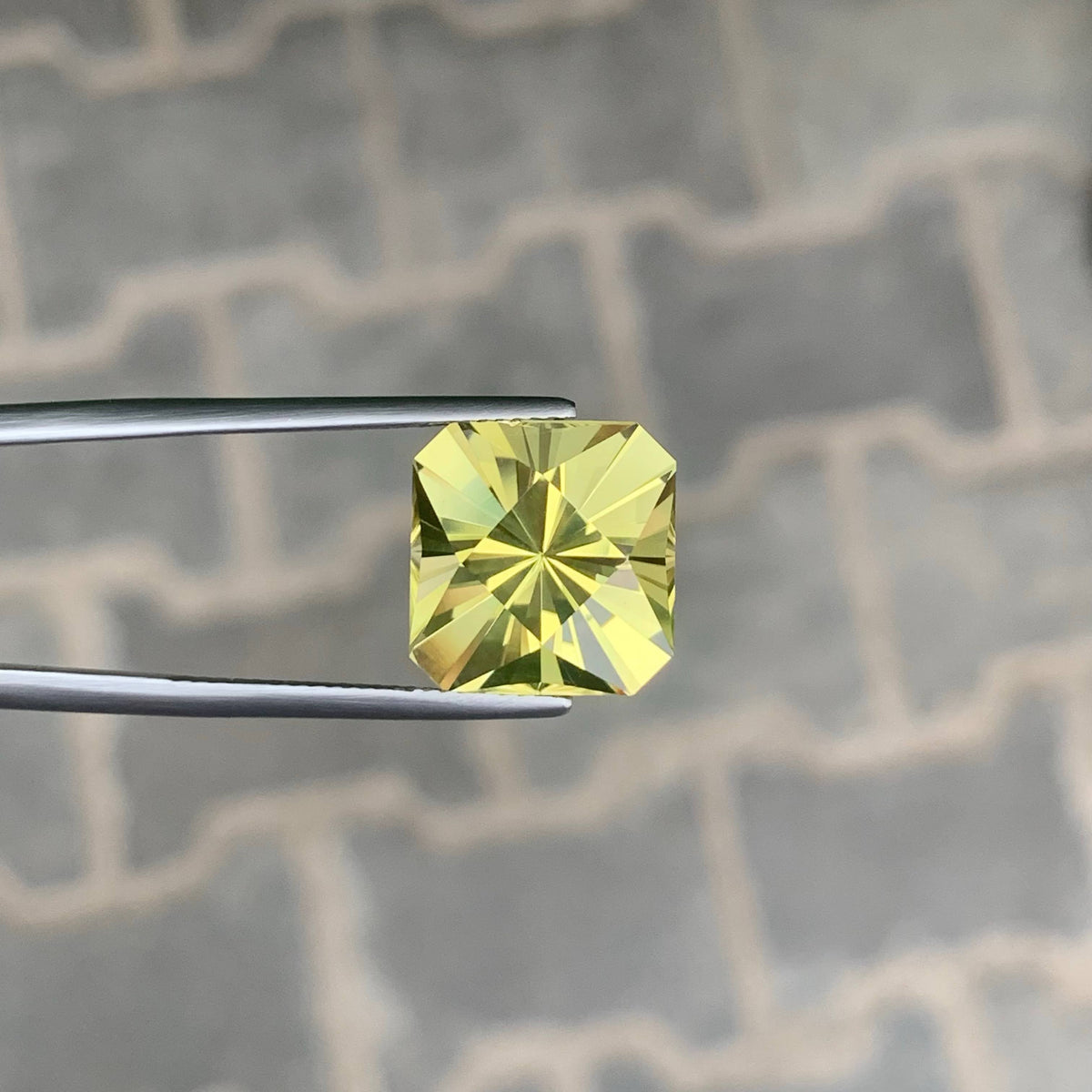 10.45 Carat Natural Loose Lemon Color Citrine Fancy Cut African Gemstone