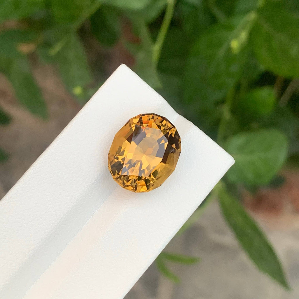 13.35 Ct Natural Golden Citrine Oval 