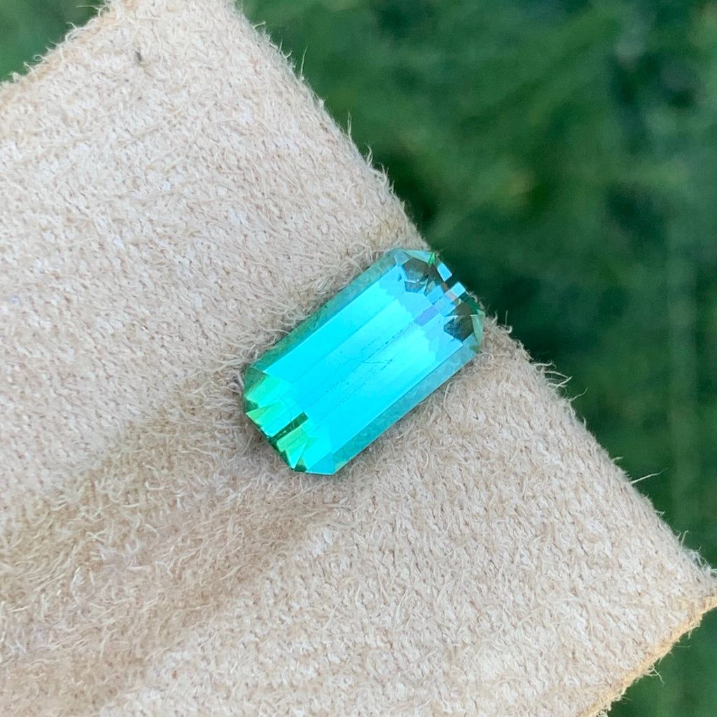 3.20 Carat Light Bluish Green Tourmaline