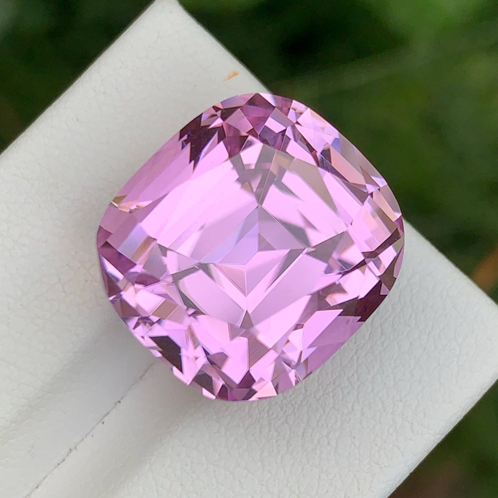 34.25 Ct Natural Hot Pink Kunzite Cushion
