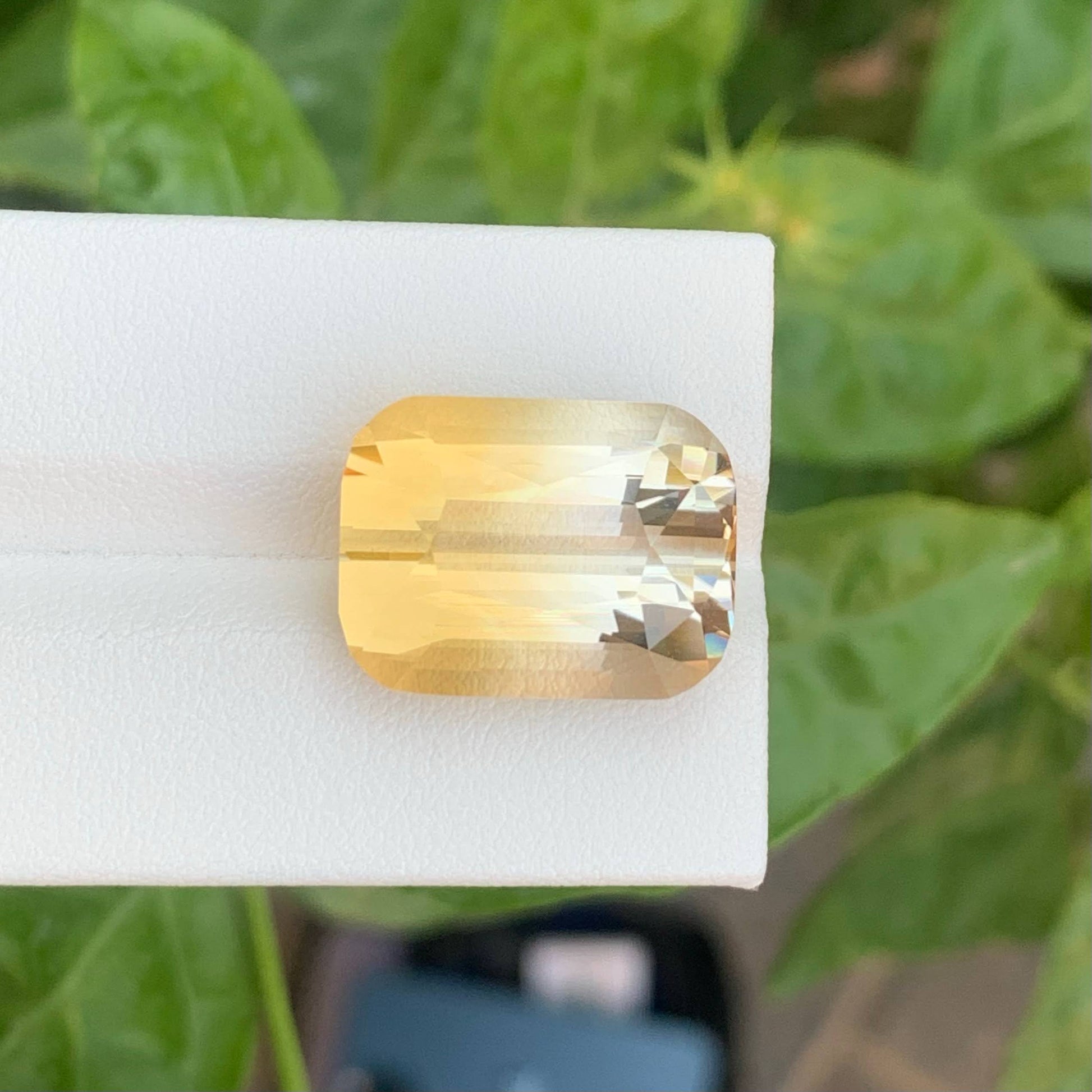 19.50 Carats Golden Bicolor Citrine