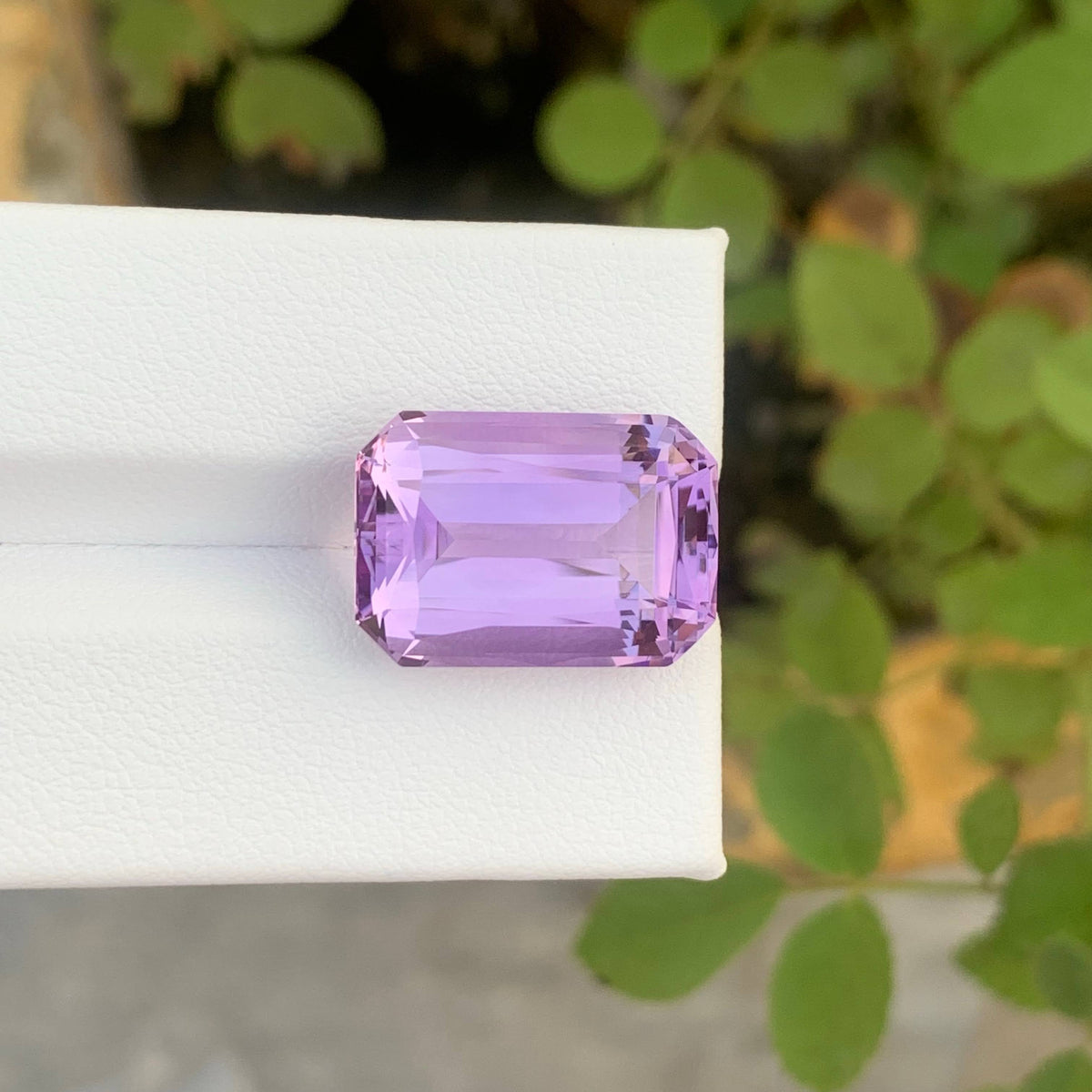 14.40 Carat Natural Loose Purple Amethyst Stone Cushion Cut Brazilian Gemstone