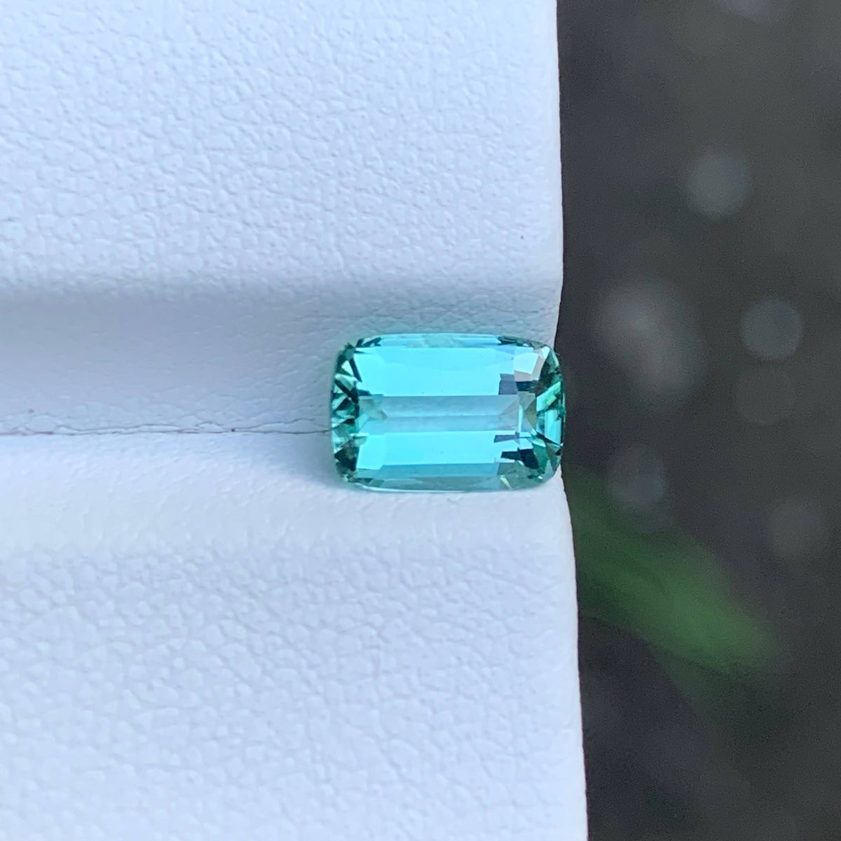 1.40 Carat Sea Foam Tourmaline Cushion Cut Afghanistan | Eye Clean Untreated