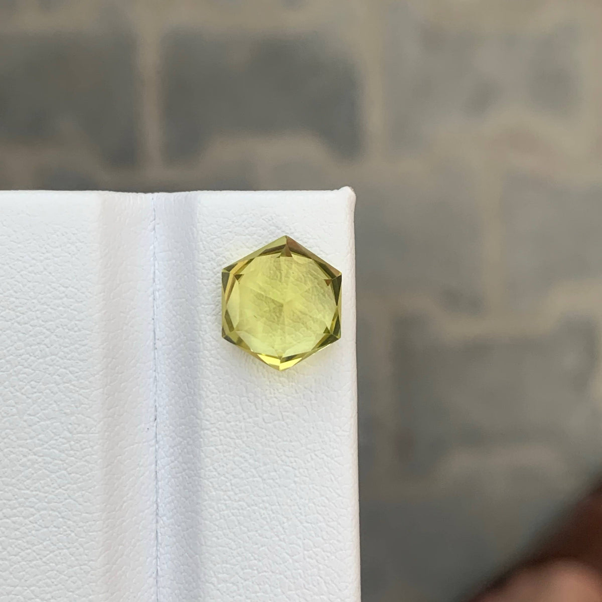 3.90 Carat Lemon Color Citrine Fancy Cut Africa VVS Untreated