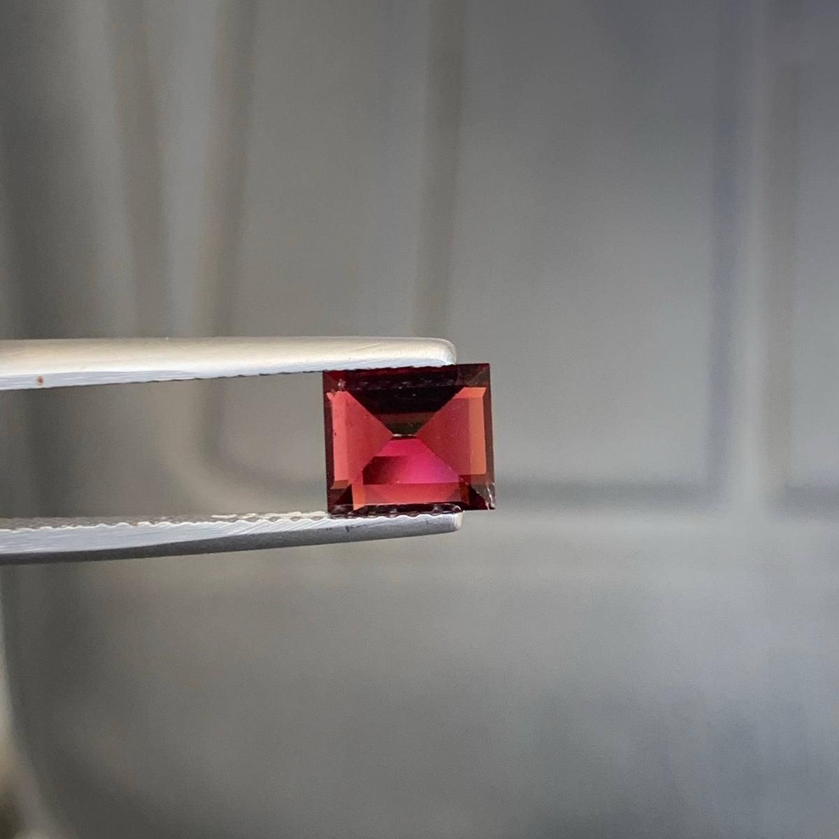 1.90 Carat Sweet Red Garnet Baguette Cut African Untreated VVS