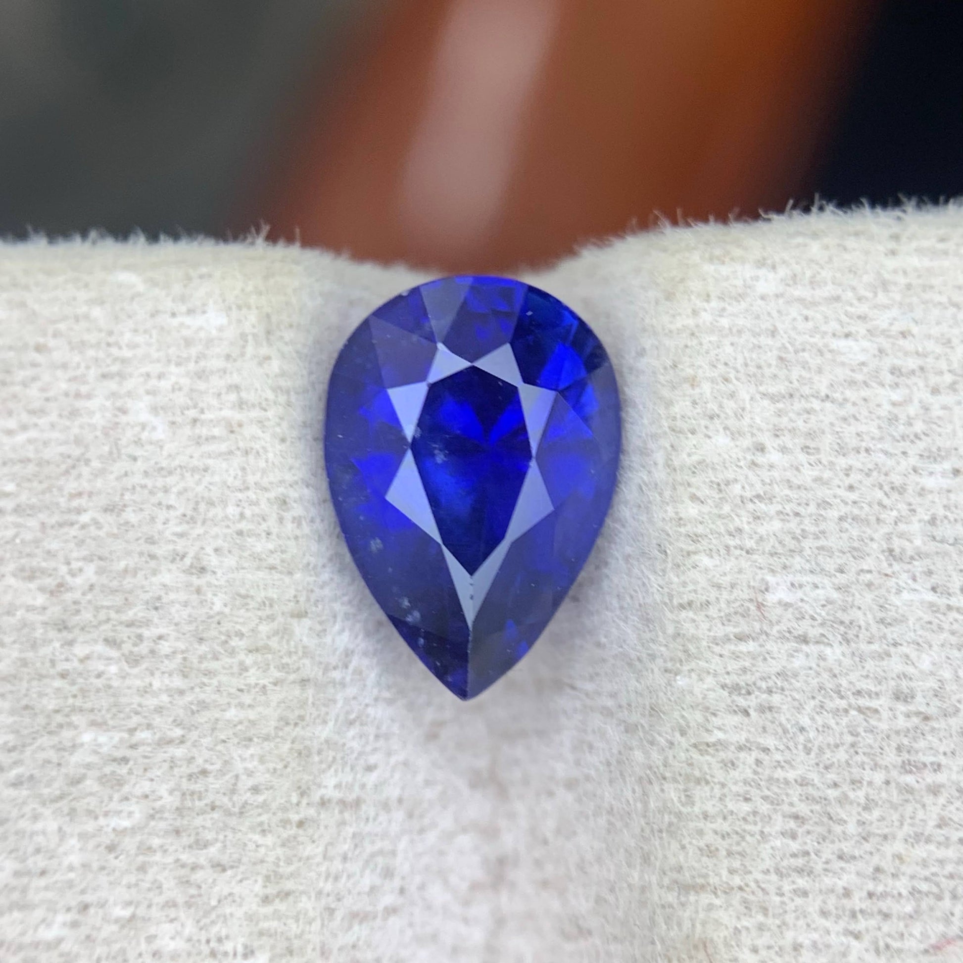 2.30 Ct Natural Royal Blue Sapphire Pear