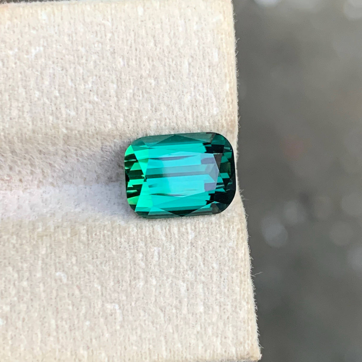 3.40 Carat Mint Green Tourmaline Emerald Cut Afghanistan VVS Untreated