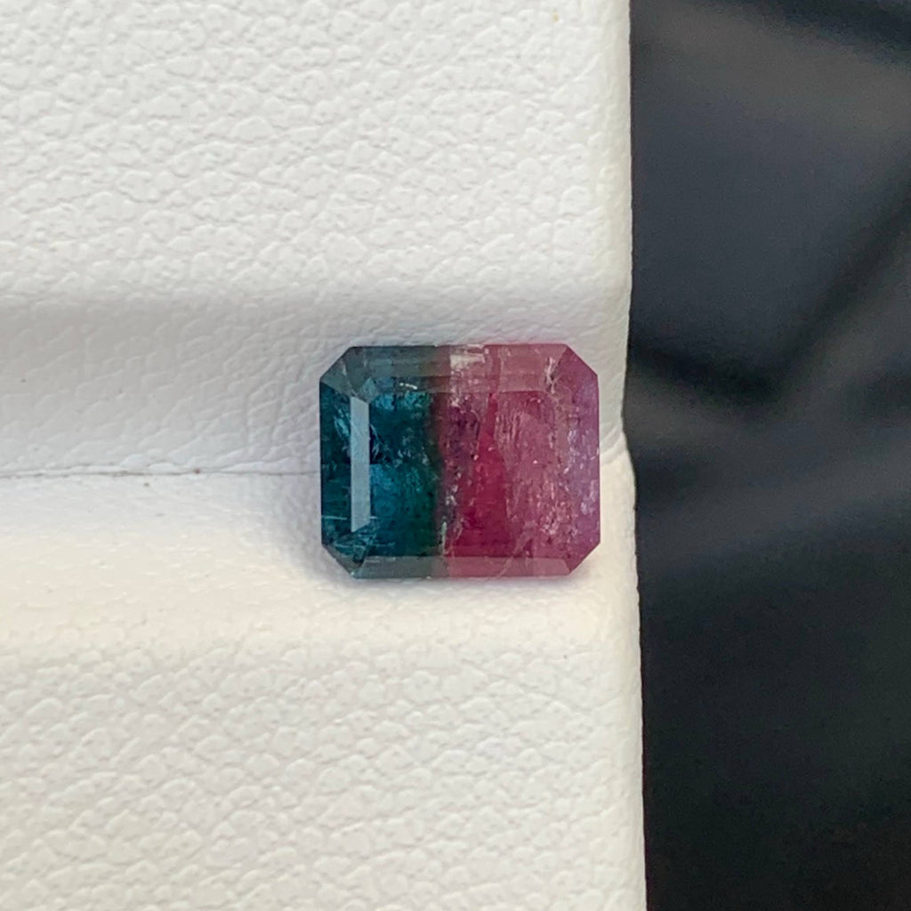 1.75 Ct Bicolor Tourmaline Emerald Cut