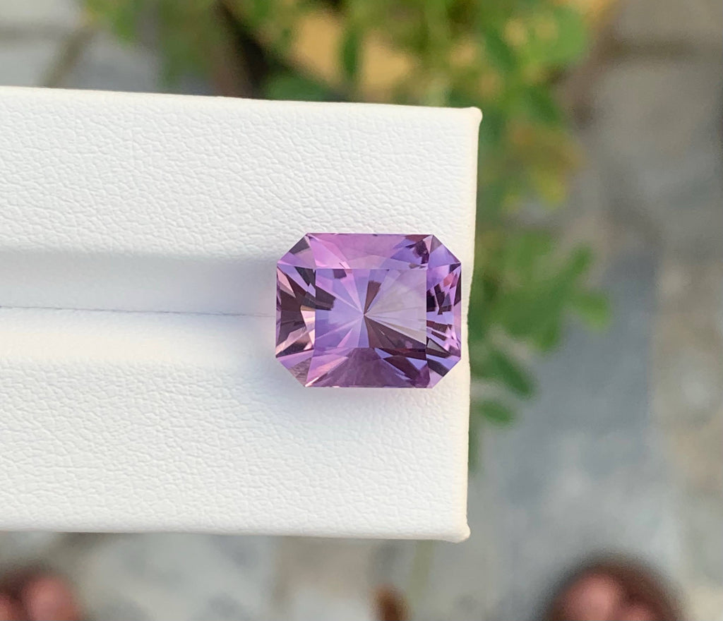 8.95 Carat Natural Loose Purple Amethyst Stone Fancy Cut Brazilian Gemstone