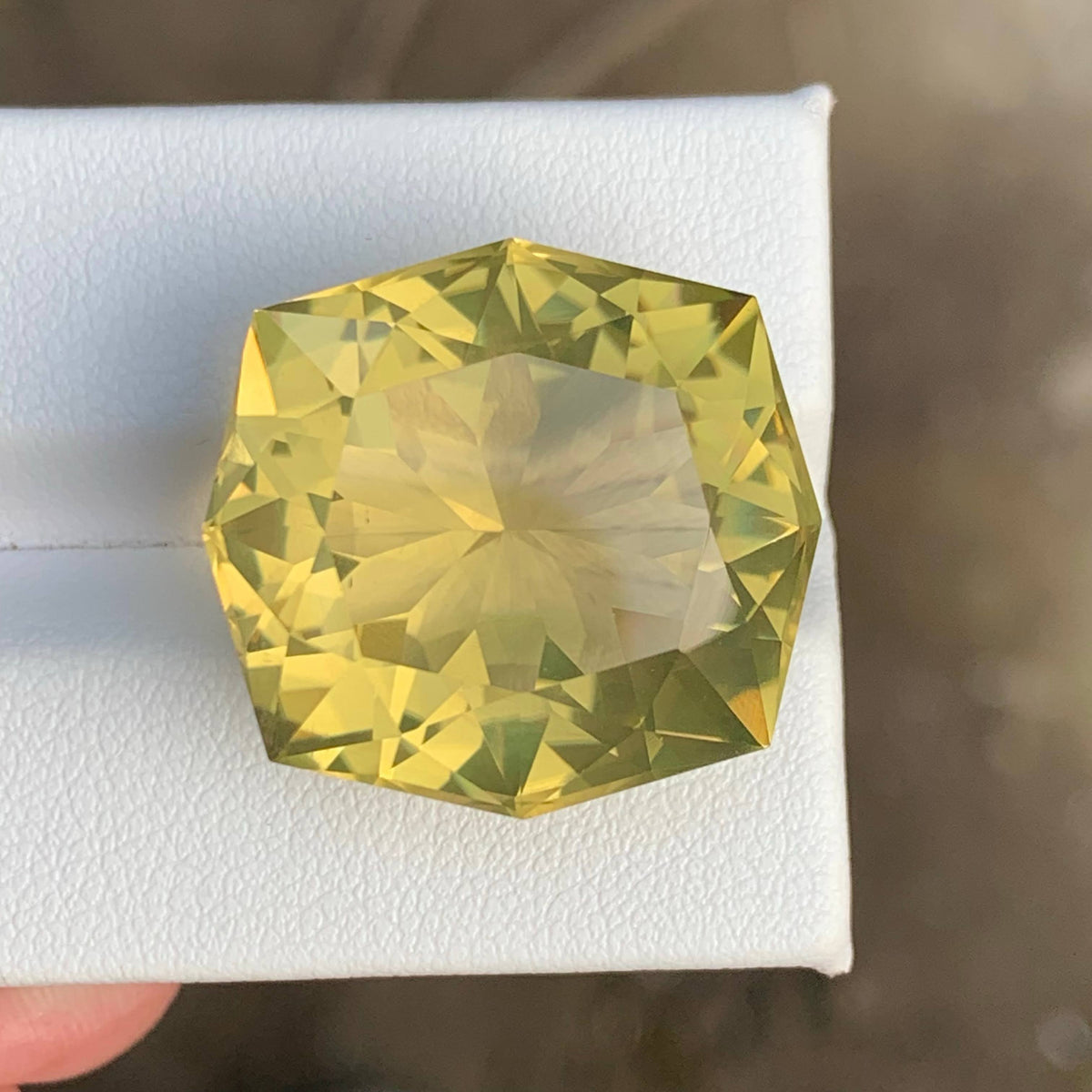 36.00 Carat Lemon Color Citrine Fancy Cut African Gemstone