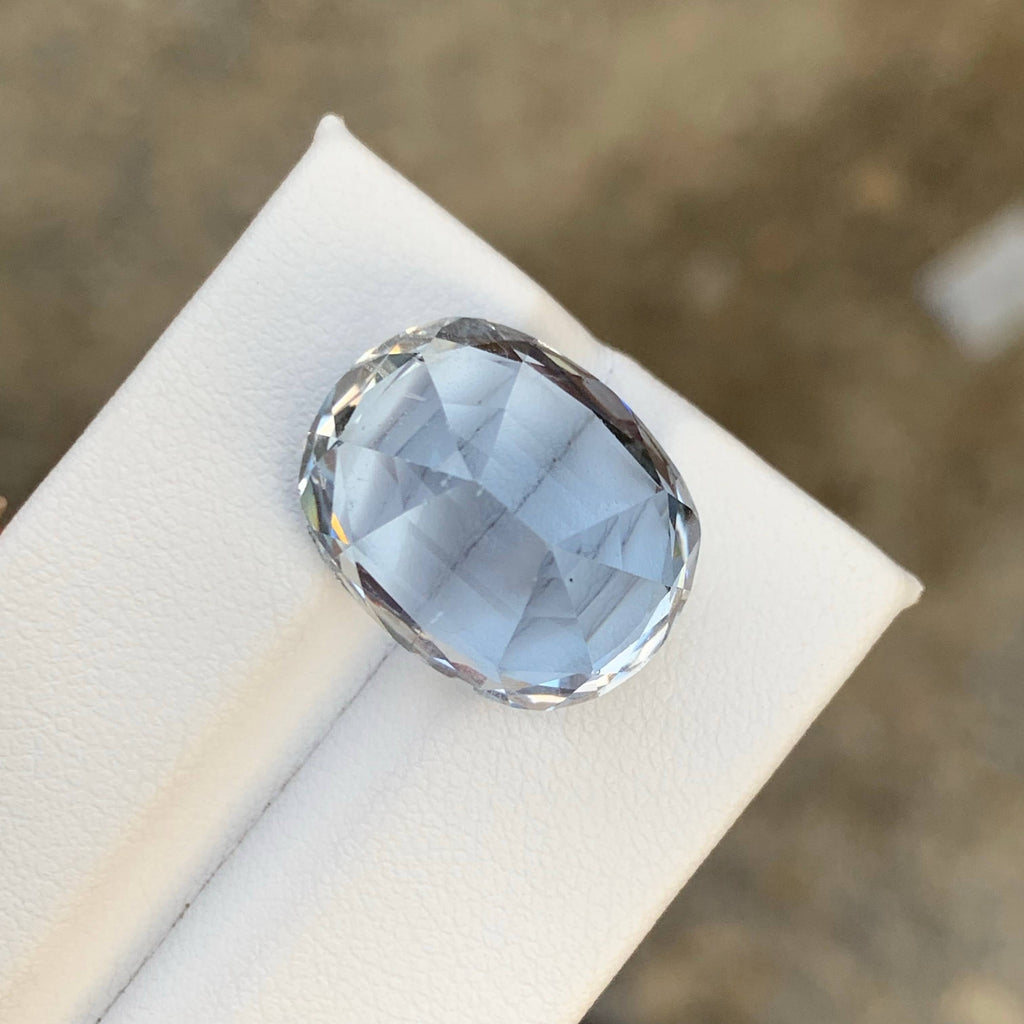 17.35 Carat Natural Aquamarine Goshenite Fancy Oval Cut From Pakistan