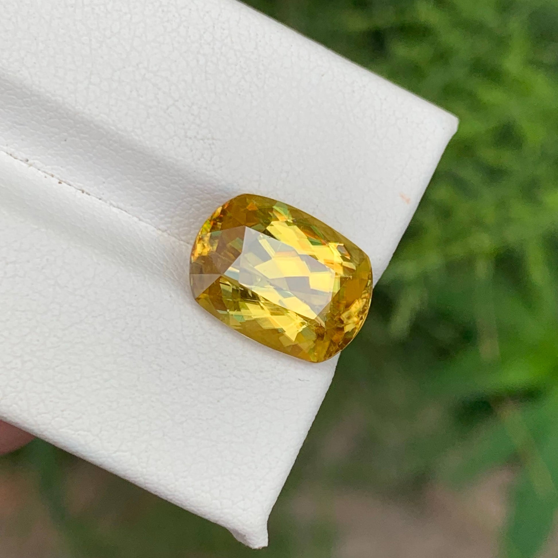 7.10 Ct Natural Fire Sphene Cushion
