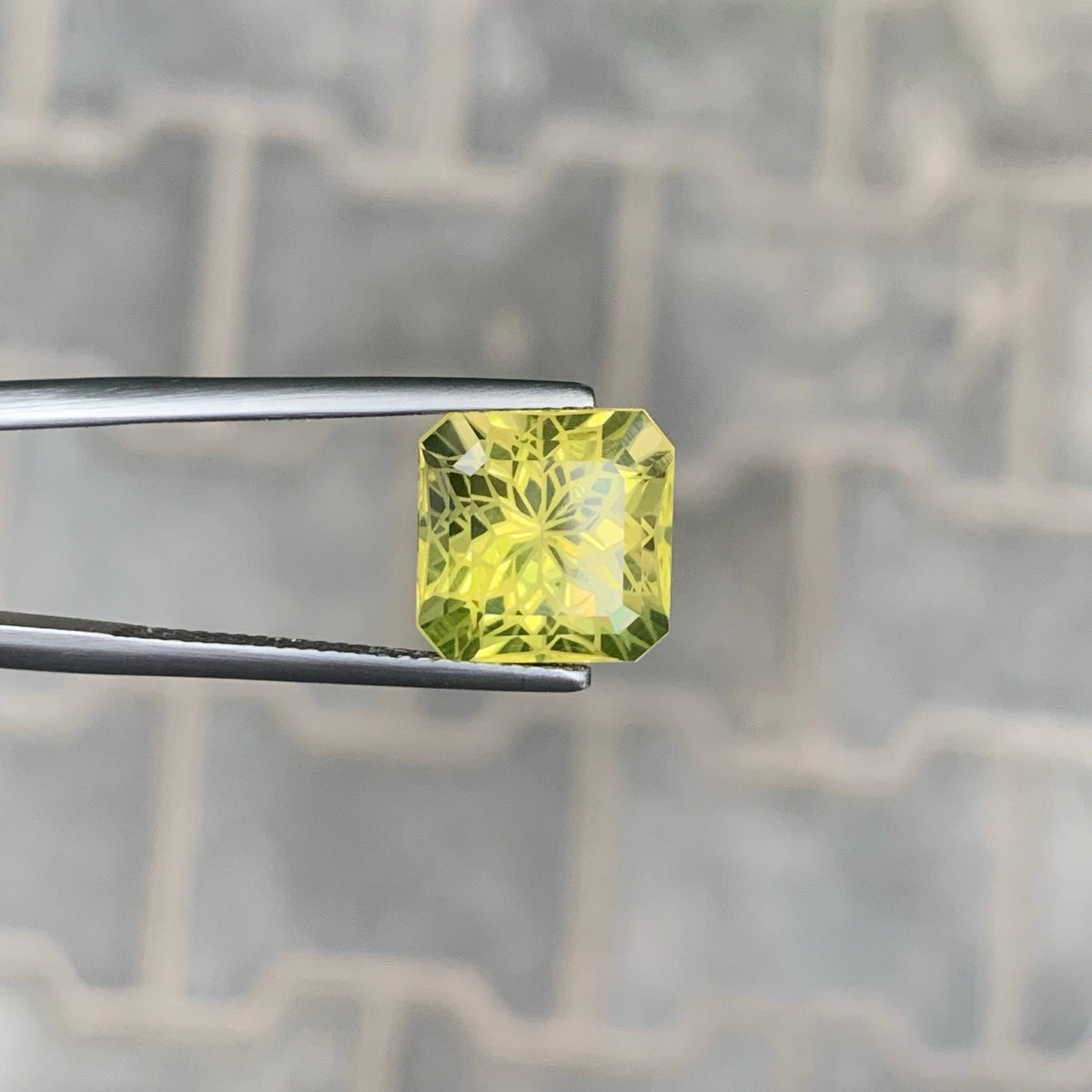 6.25 Carat Fancy Lemon Citrine Asscher Cut Africa VVS Untreated