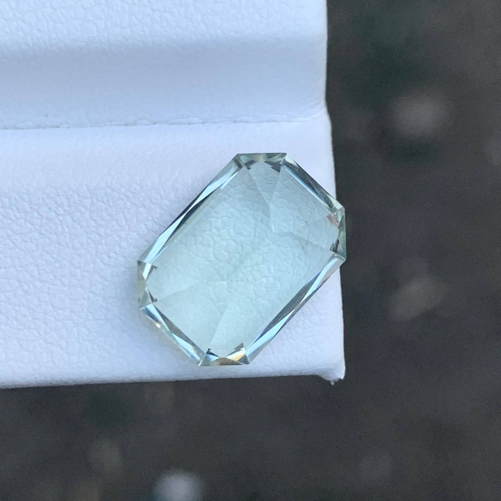 5.60 Carat Green Color Amethyst Cushion Cut African VVS Untreated