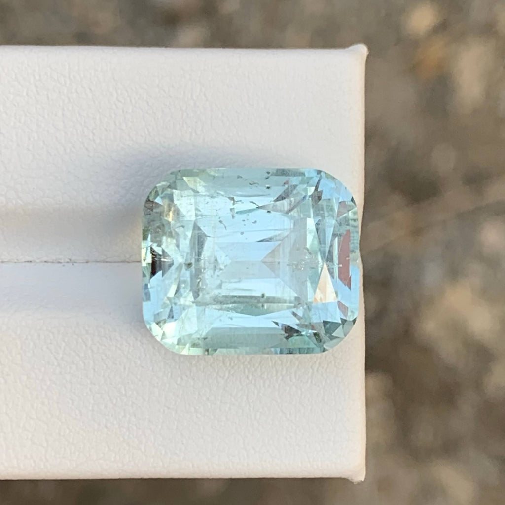 16.60 Ct Light Blue Aquamarine Cushion Cut
