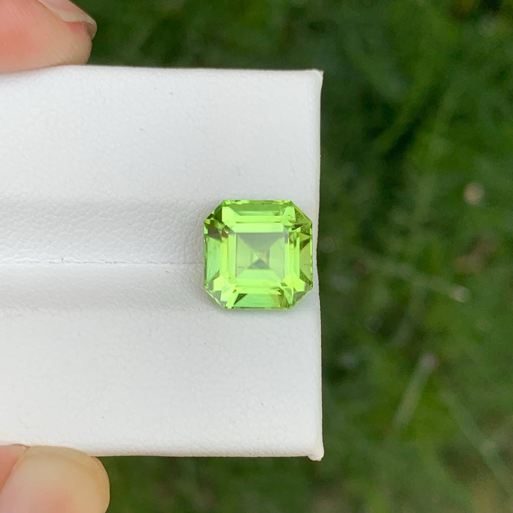 4.70 Carat Apple Green Peridot