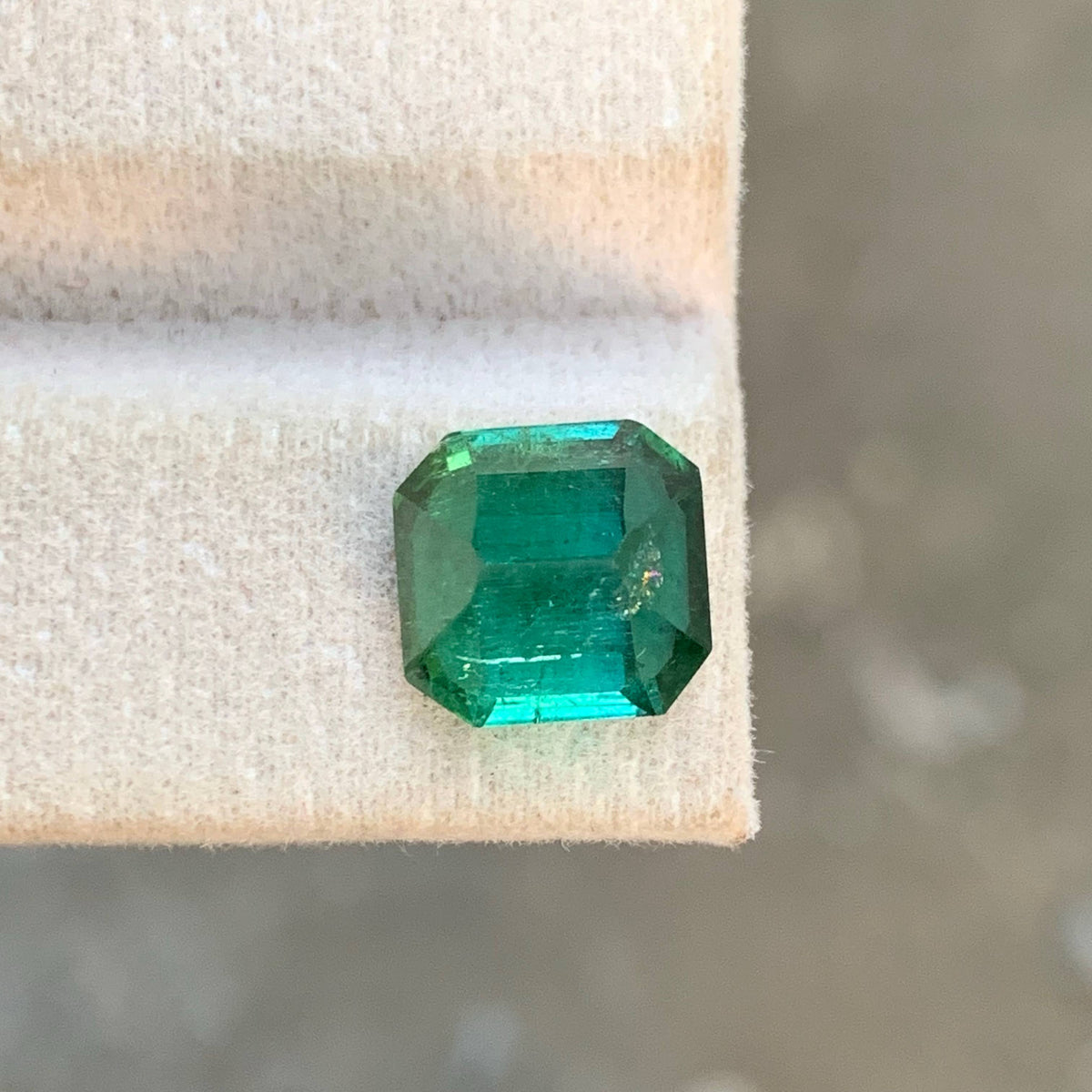 4.50 Carat Natural Loose Bluish Green Tourmaline Asscher Cut Afghan Gemstone