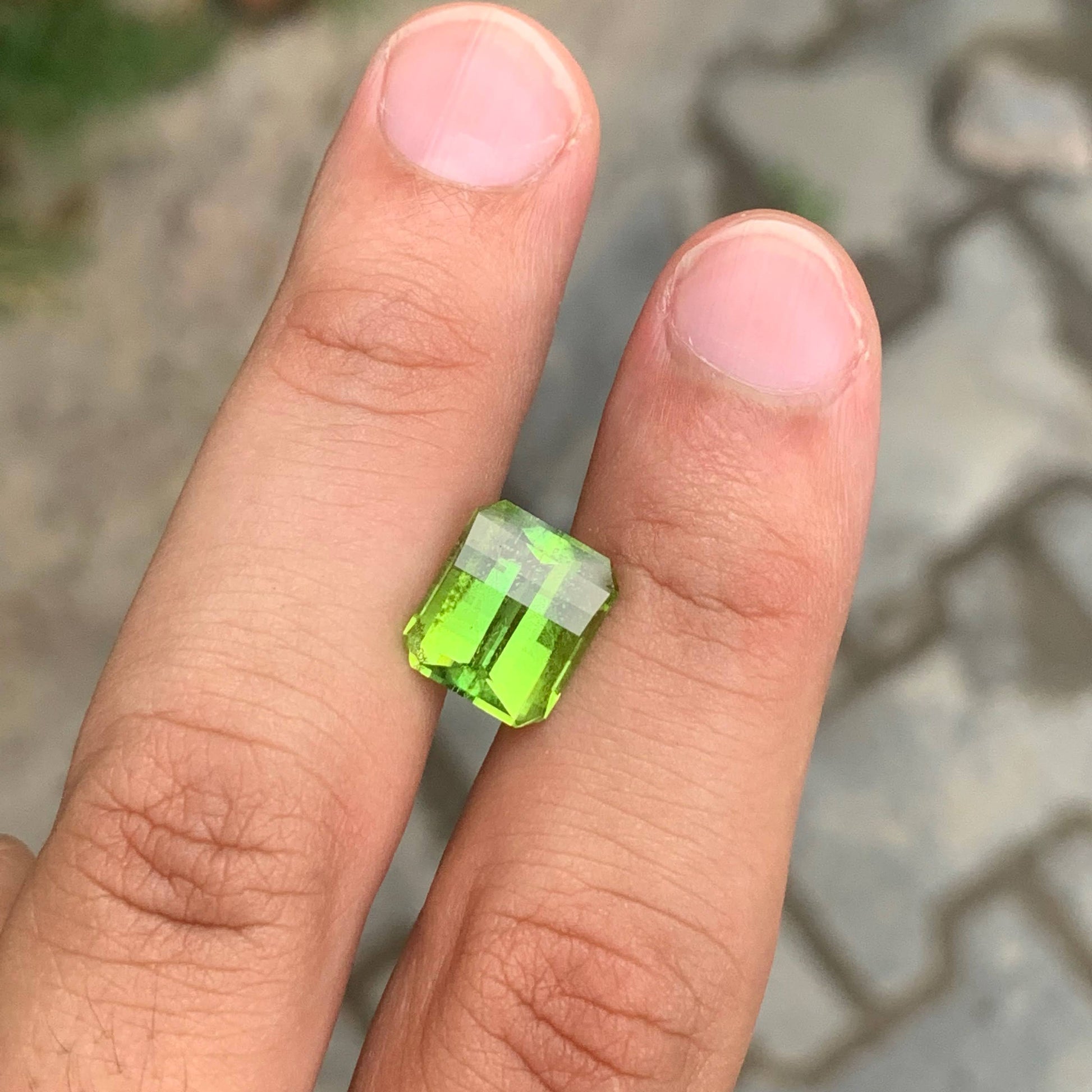 6.60 Carat Apple Green Peridot