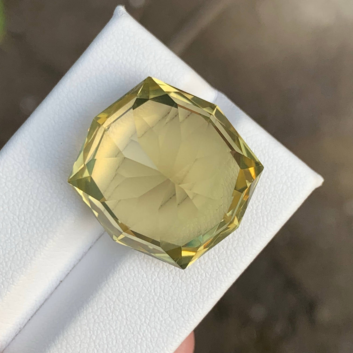 36.00 Carat Lemon Color Citrine Fancy Cut African Gemstone