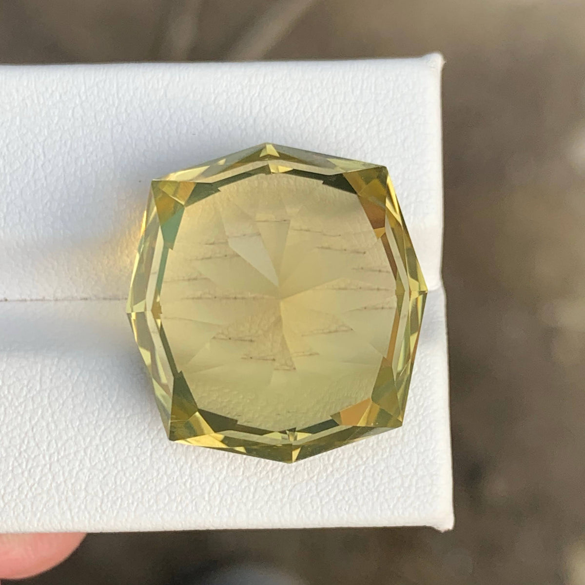 36.00 Carat Lemon Color Citrine Fancy Cut African Gemstone
