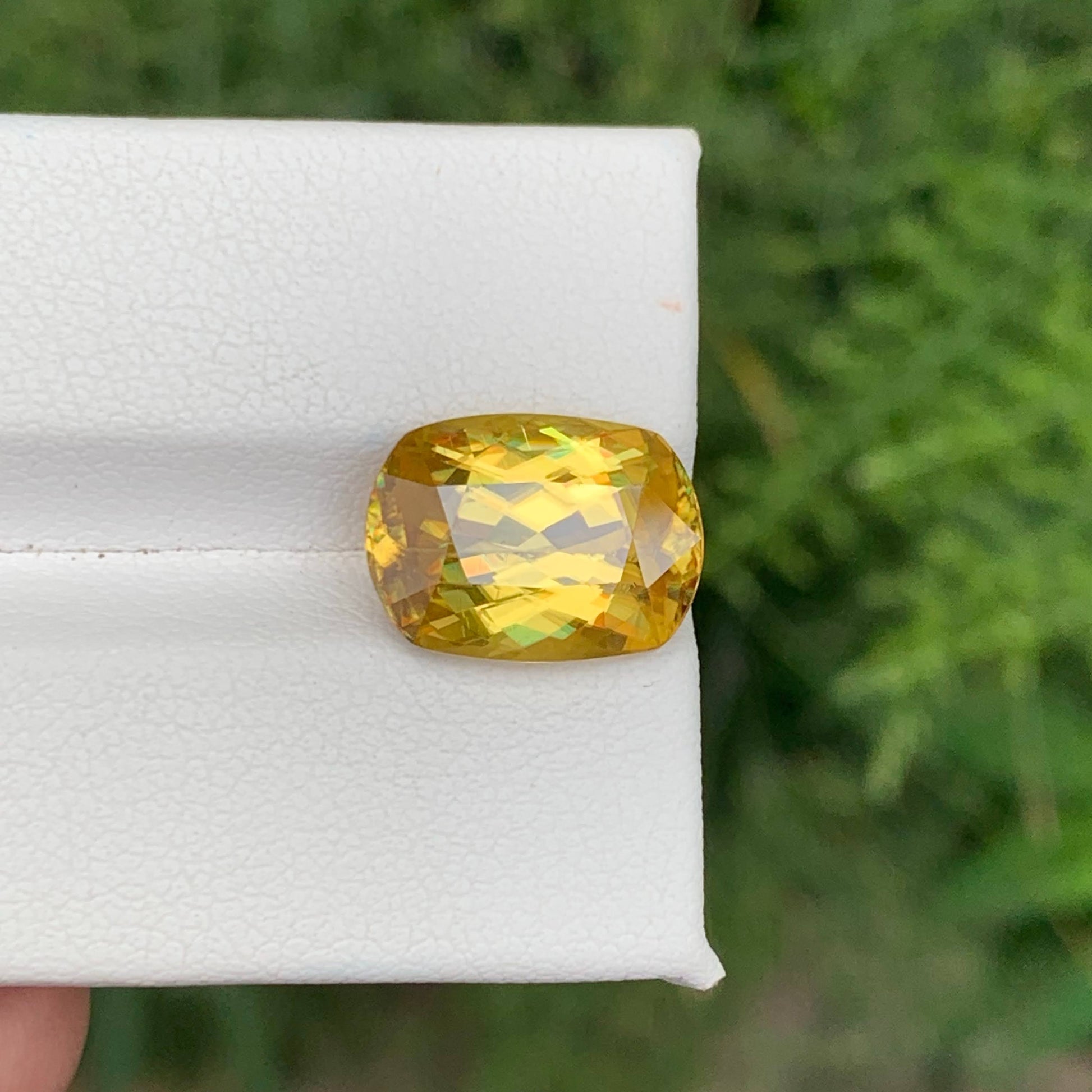 7.10 Ct Natural Fire Sphene Cushion