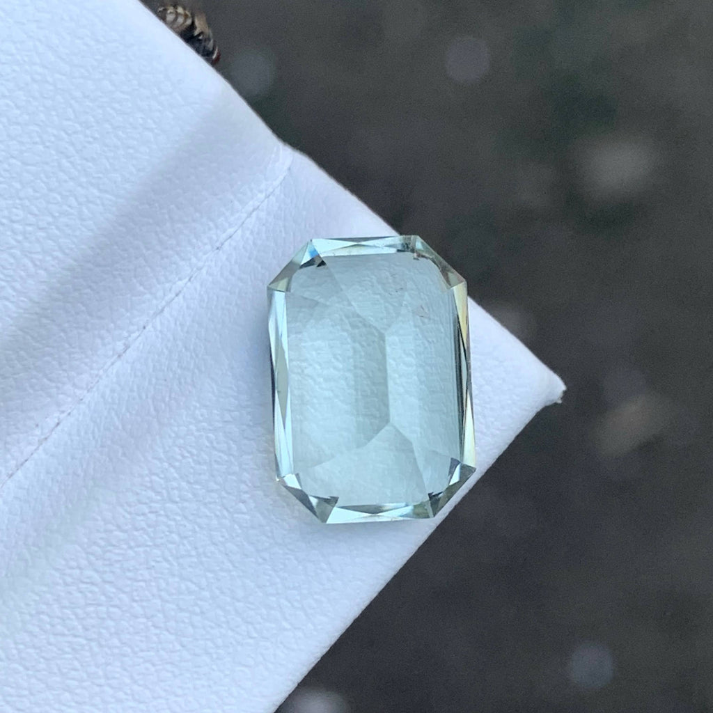 5.60 Carat Green Color Amethyst Cushion Cut African VVS Untreated
