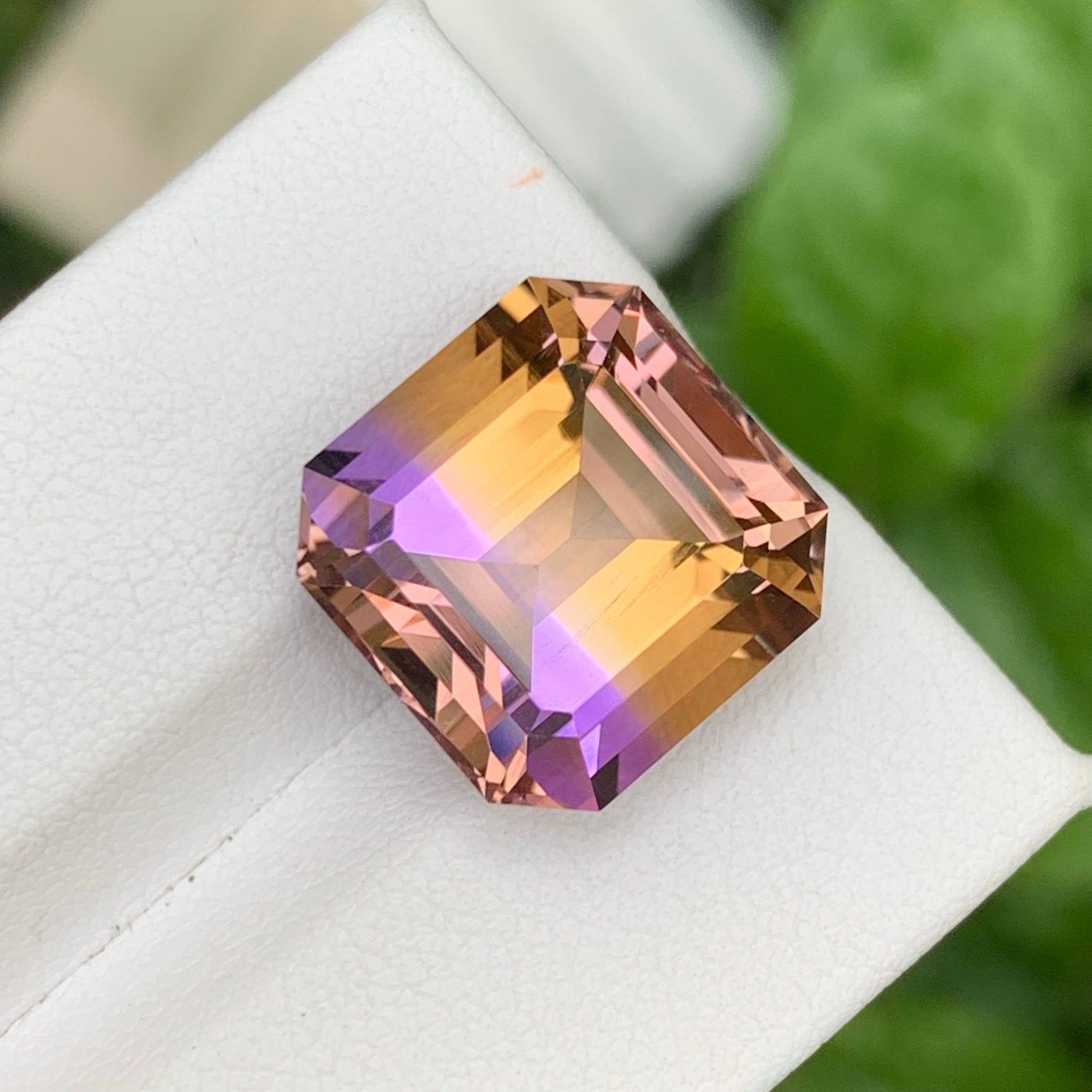 11.35 Ct Natural Bicolor Ametrine Asscher